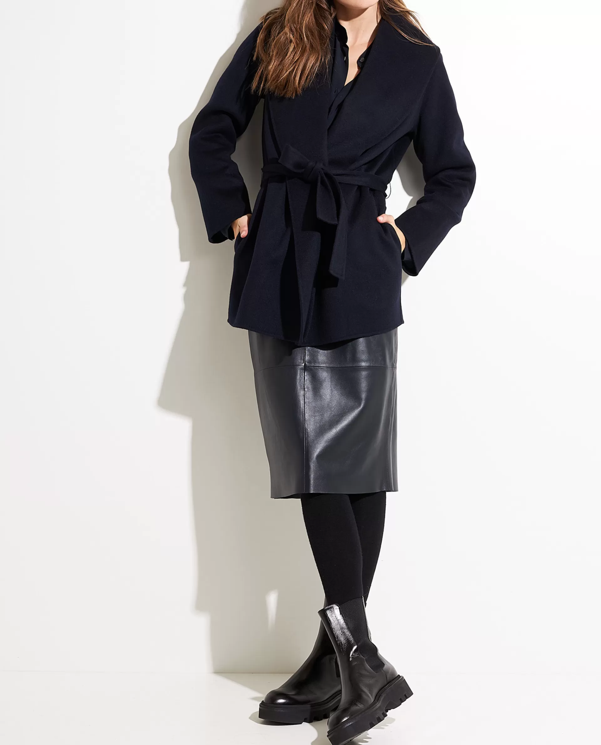 Cheap Asymmetrische Cashmere Jas Vrouwen Jassen