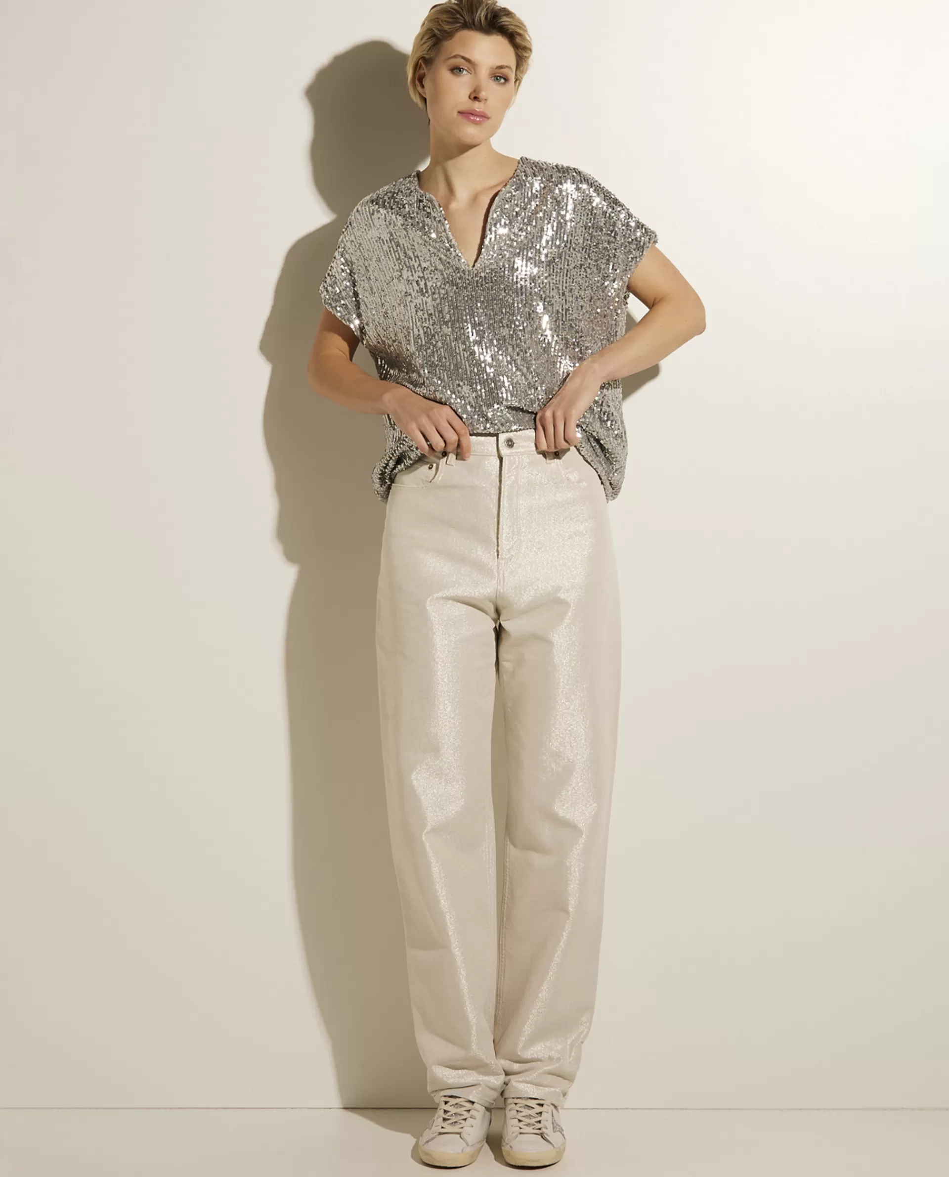 Best Baggy Shiny Jeans Vrouwen Broeken