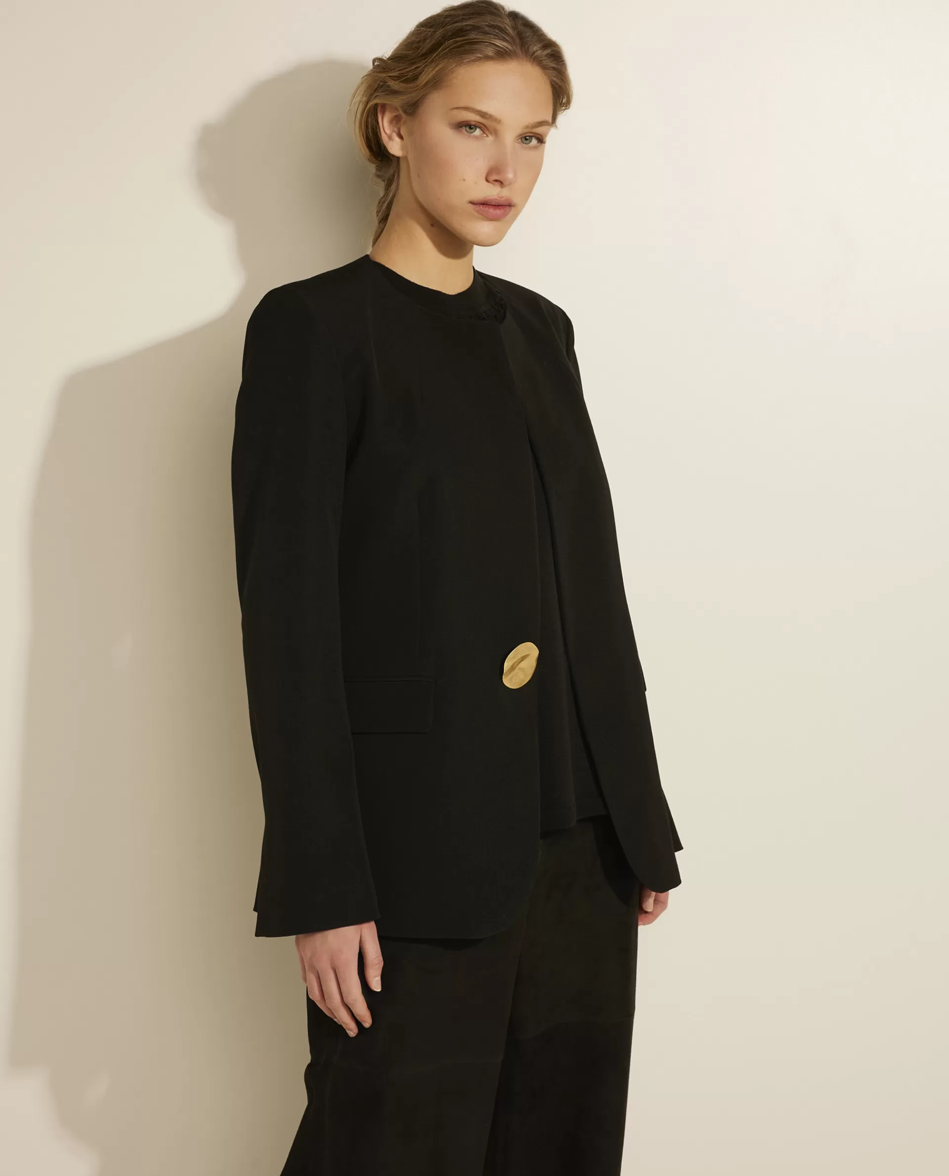 Online Blazer Met Juweelknoop Vrouwen Blazers