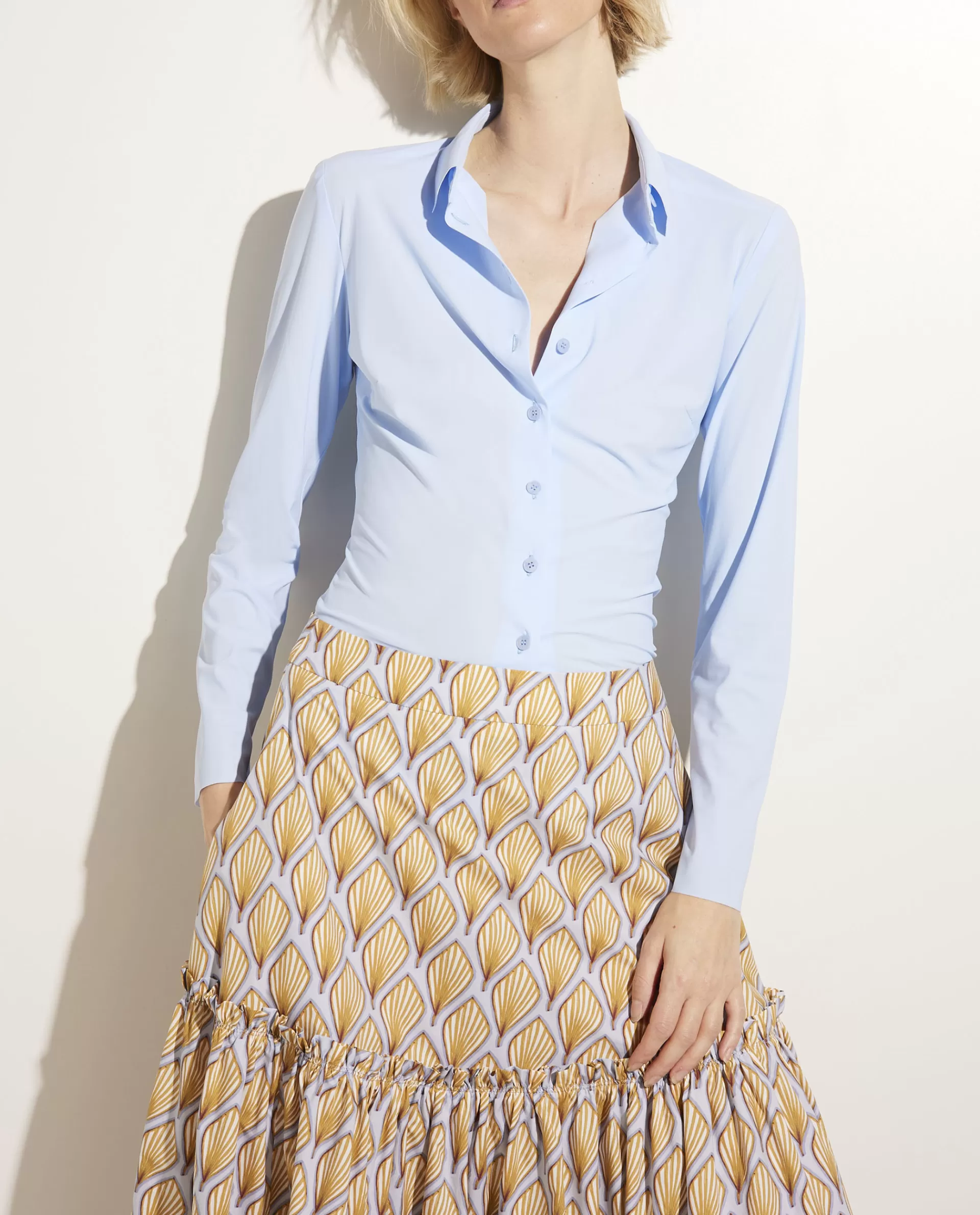 New Blouse In Stretch Kwaliteit Vrouwen Blouses