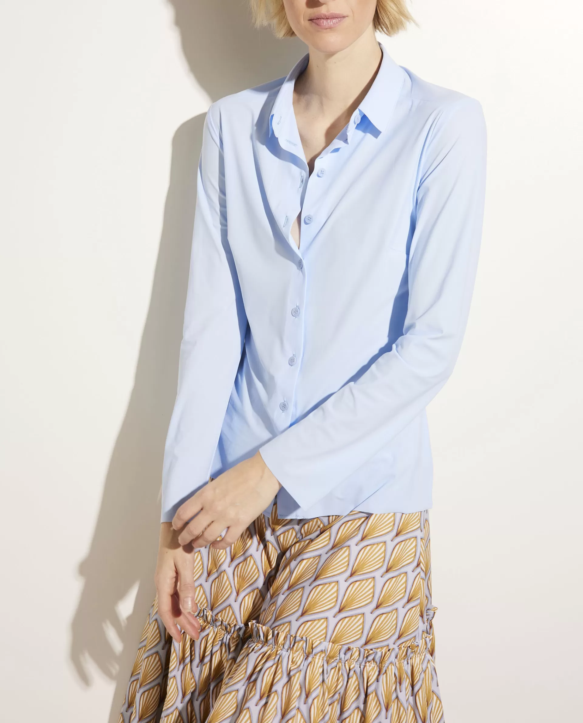 New Blouse In Stretch Kwaliteit Vrouwen Blouses
