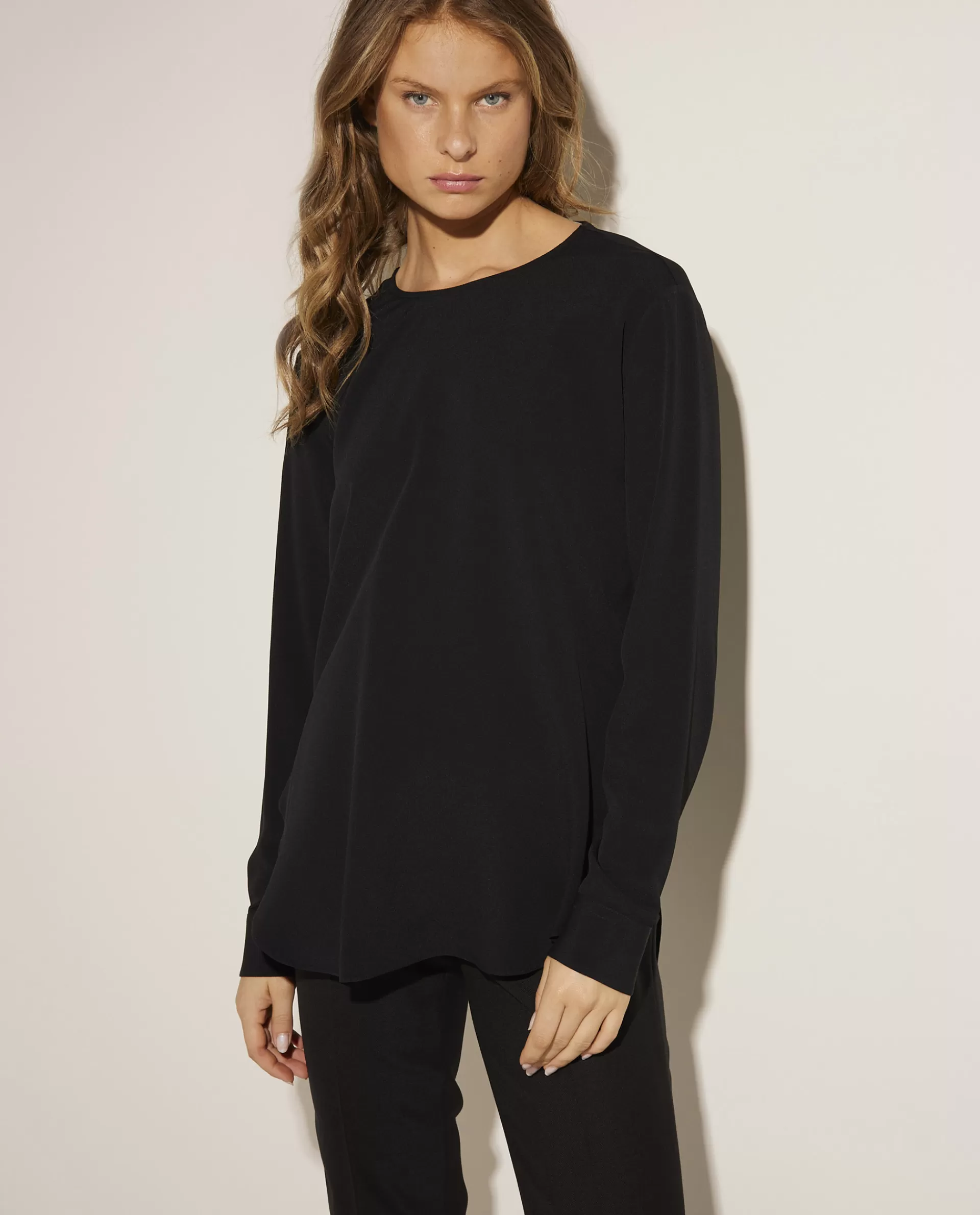 Outlet Blouse Van Zijdemix Vrouwen Blouses