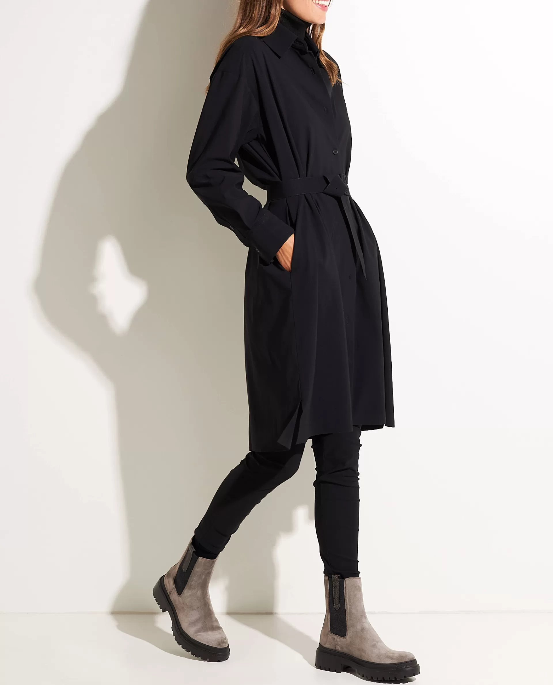Store Blousejurk In Stretch Kwaliteit Vrouwen Jurken
