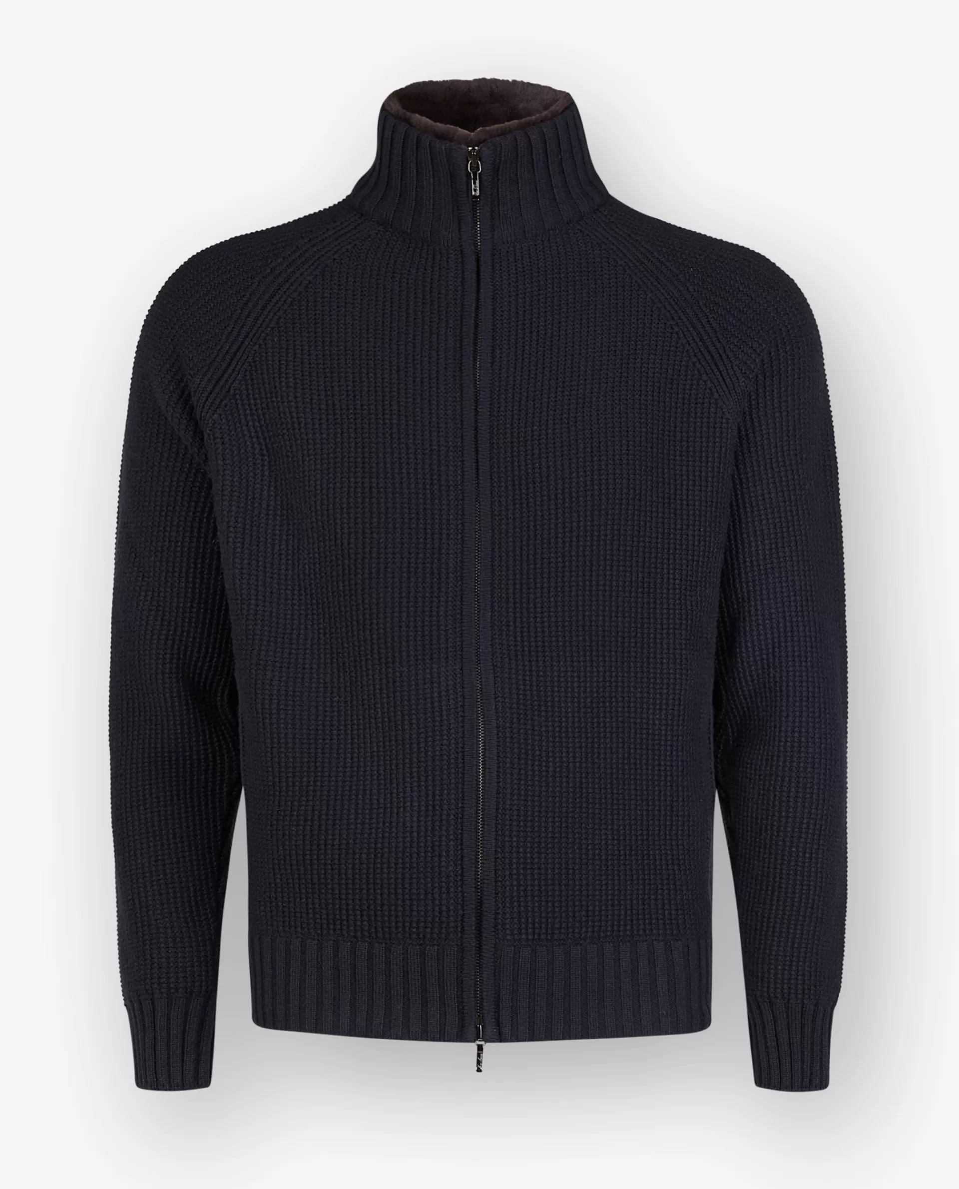 Store Bombervest Met Bont Mannen Knitwear