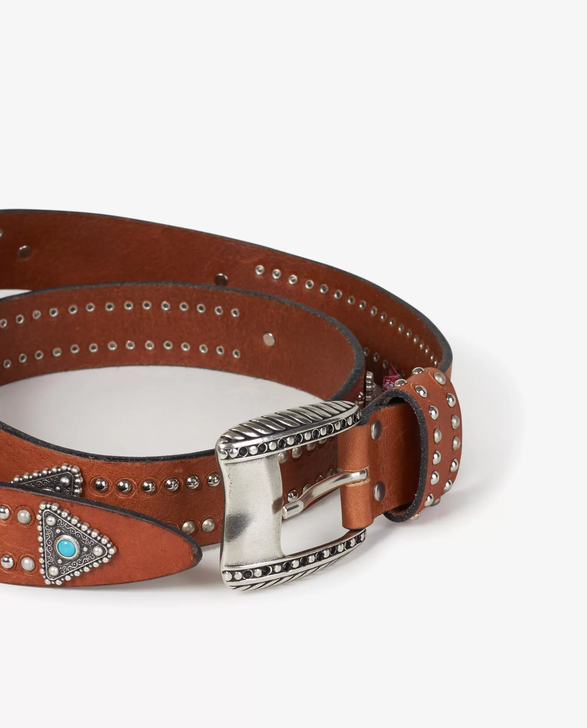 Discount Brede Leren Riem Met Studs Vrouwen Accessoires