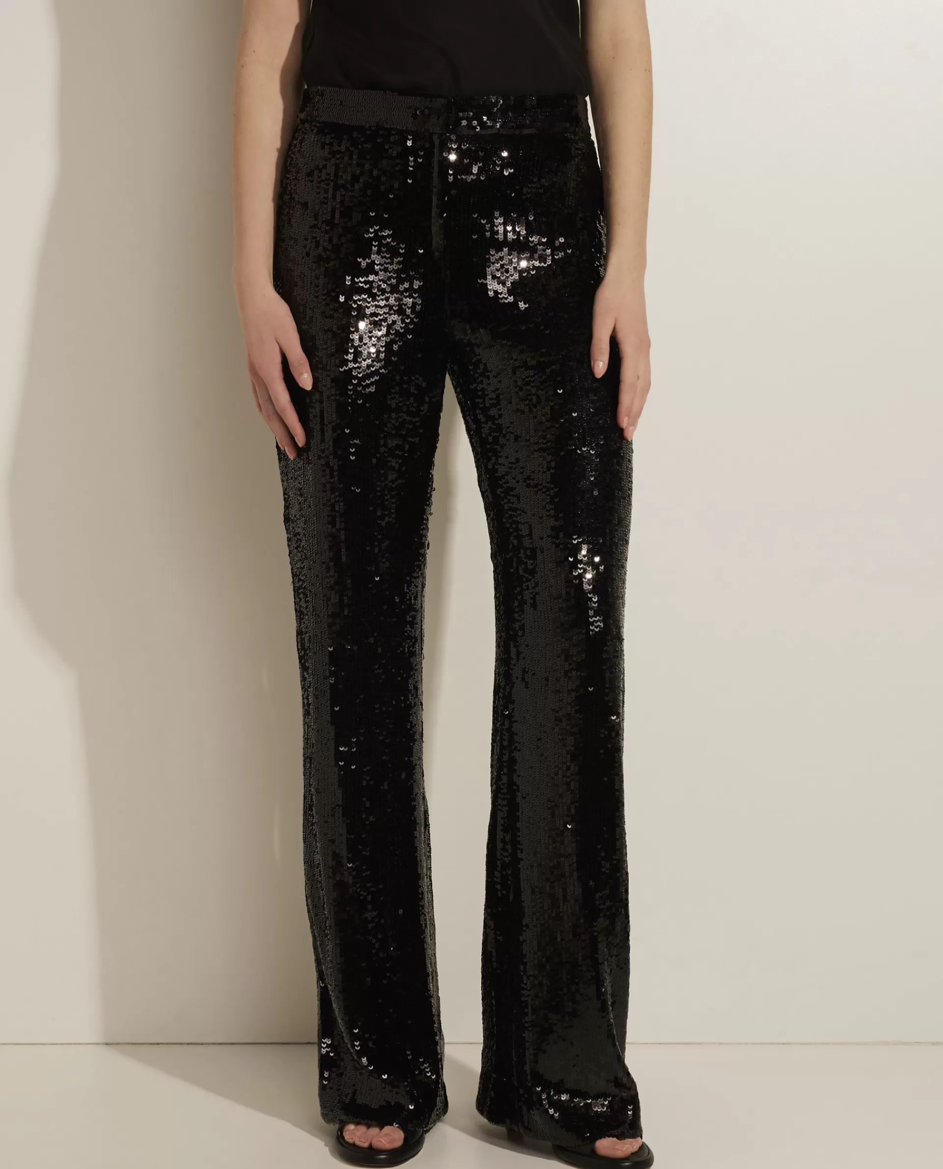 Store Broek Met Pailletten Vrouwen Broeken