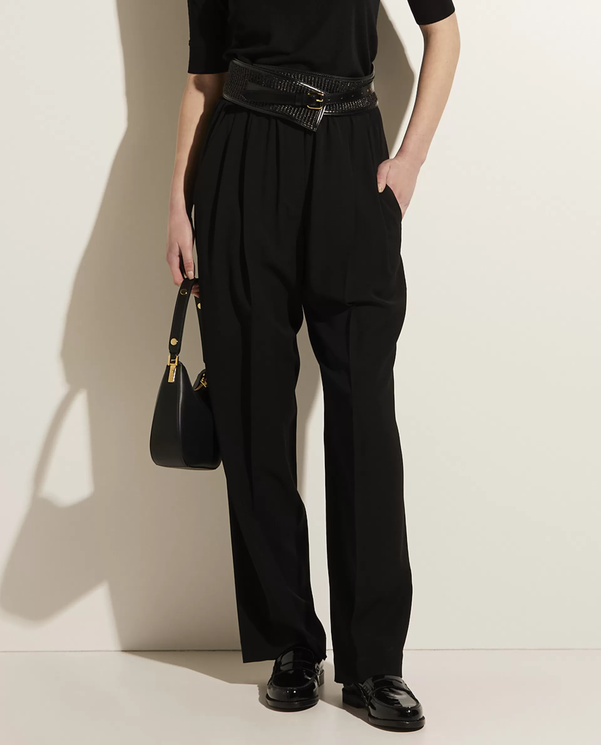 Hot Broek Met Plooien Vrouwen Broeken