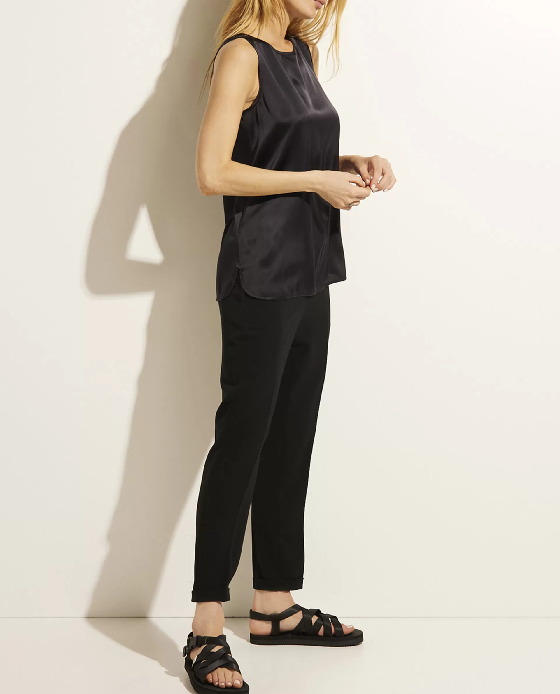 Outlet Broek Met Plooien Vrouwen Broeken