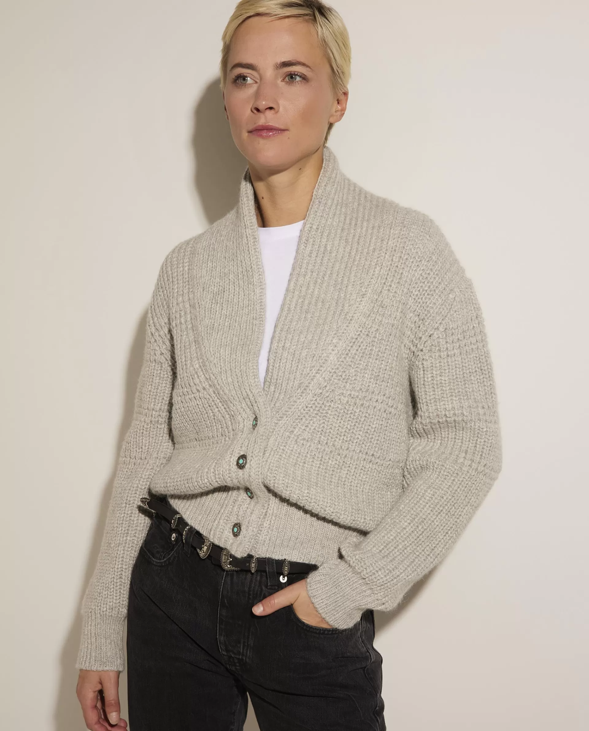 Hot Cardigan Met Juweeltjes Vrouwen Knitwear