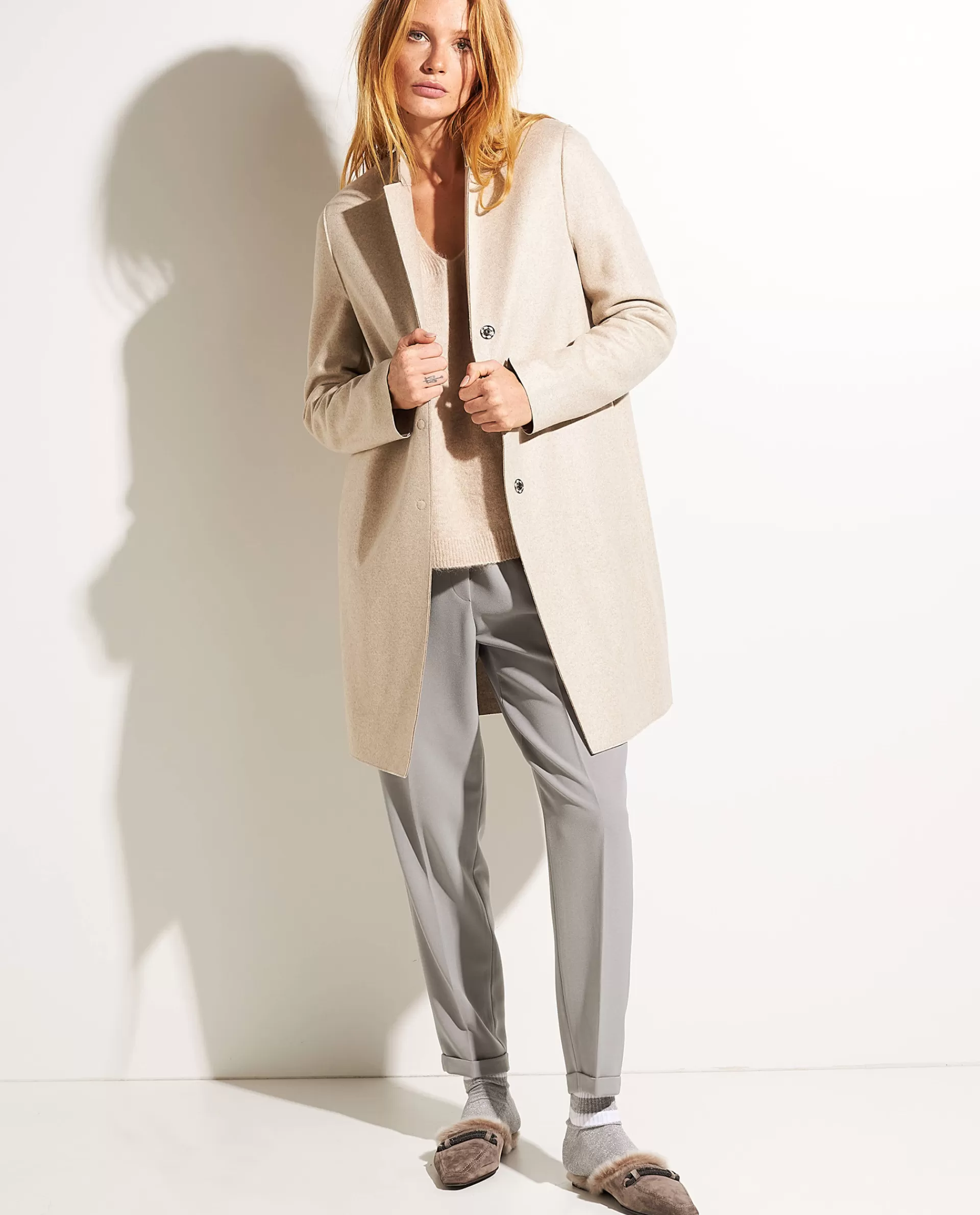 Hot Cashmere Cocoon Jas Vrouwen Jassen