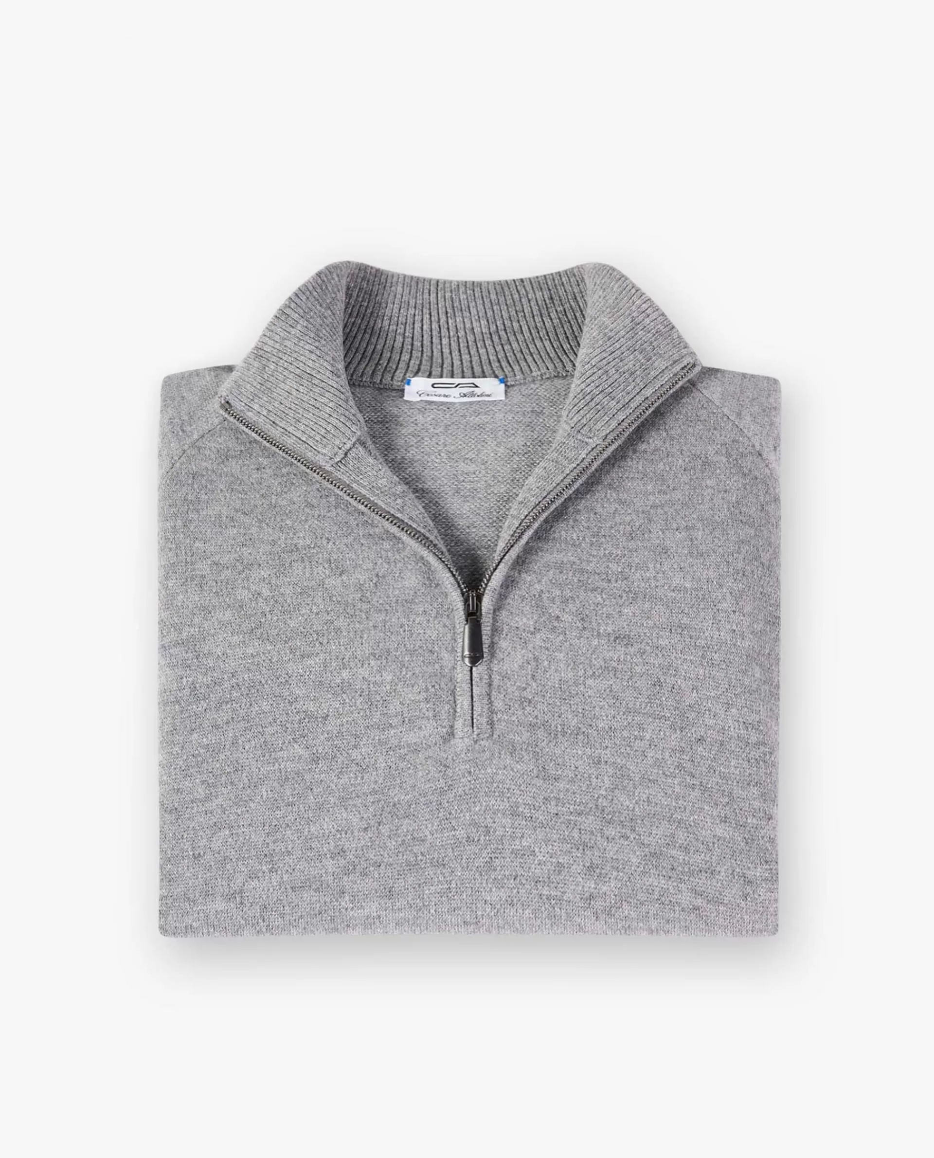 New Cashmere Half-Zip Mannen Knitwear