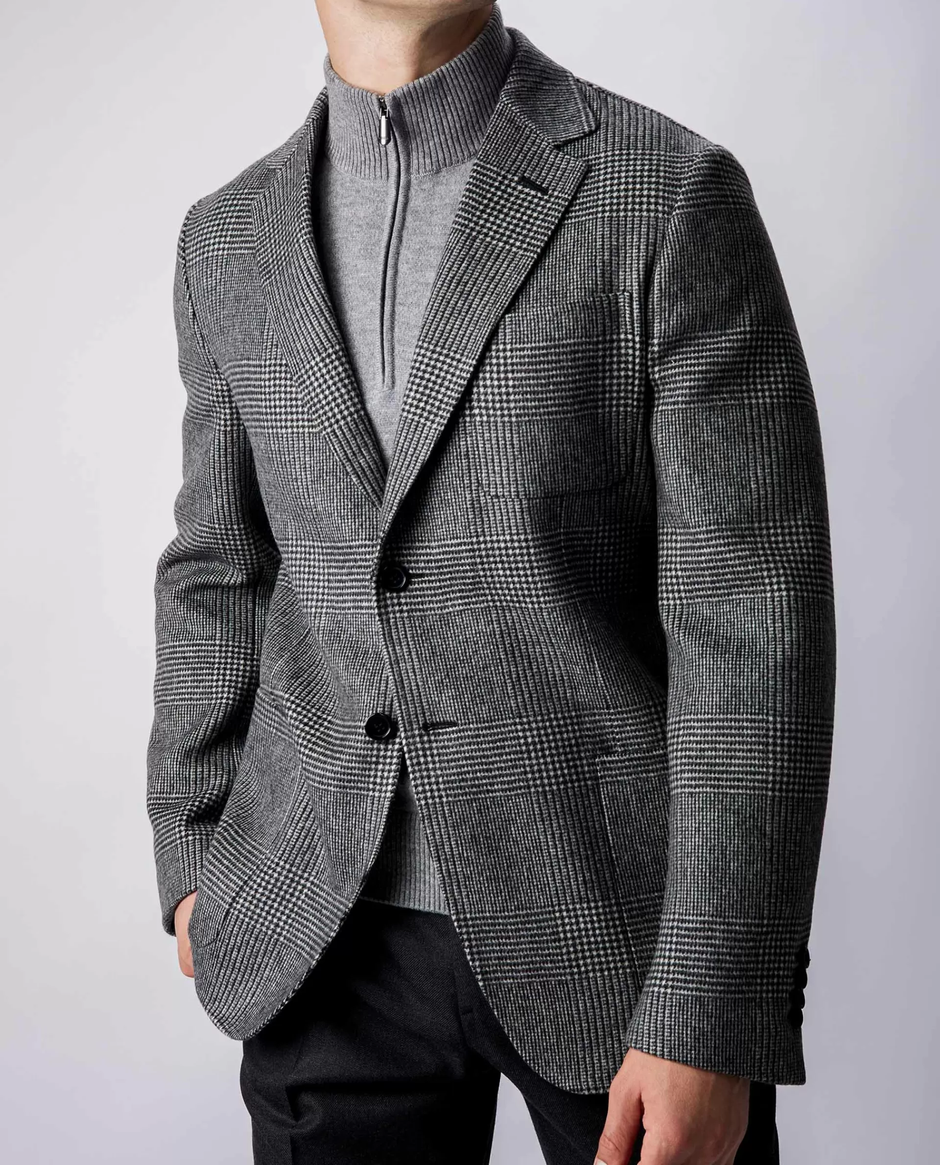New Cashmere Jacket Mannen Jasjes