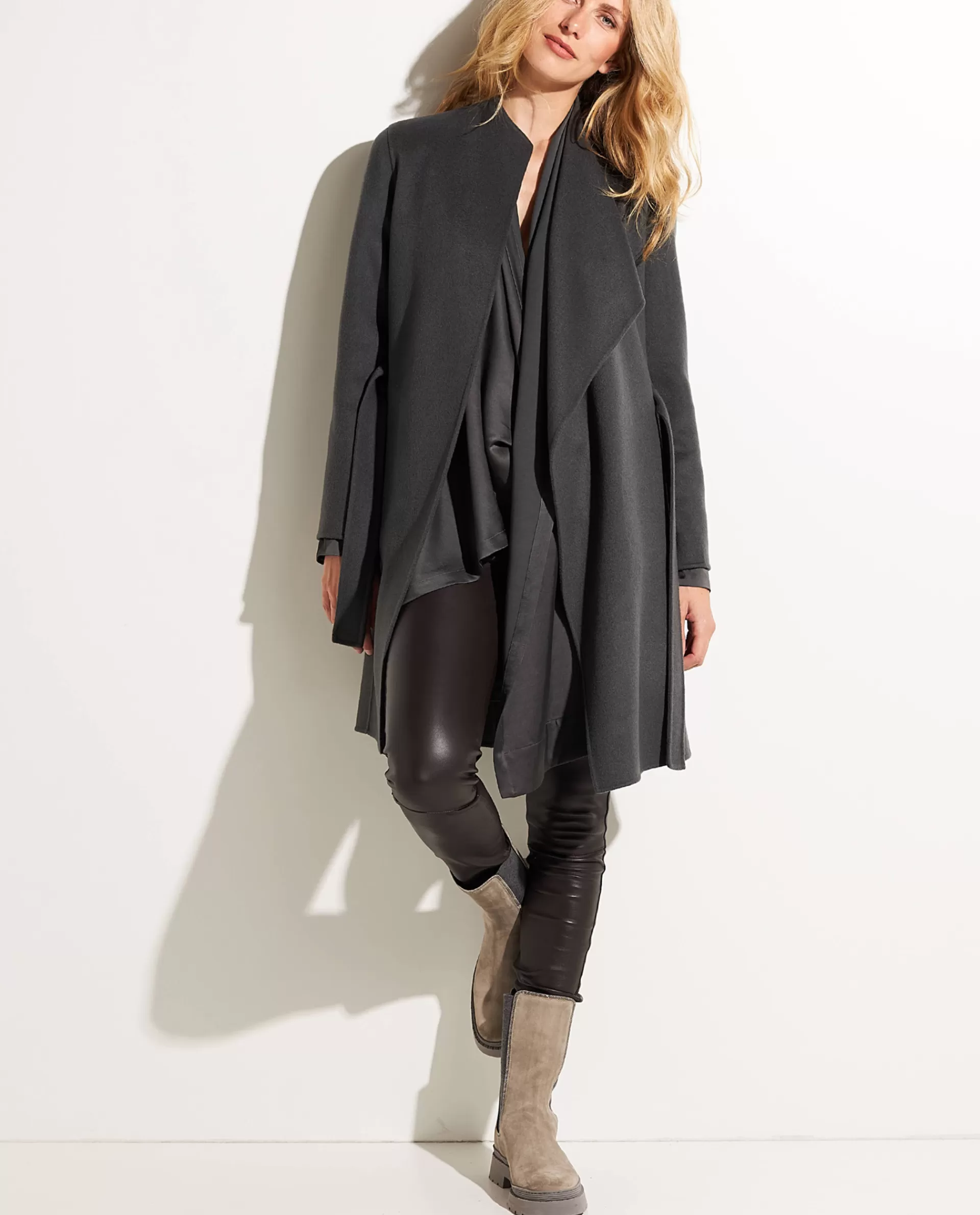 Flash Sale Cashmere Jas Met Ceintuur Vrouwen Jassen