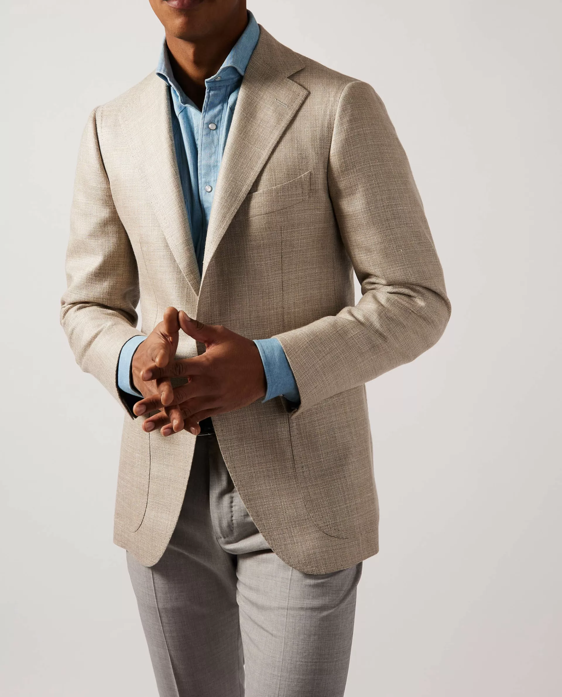 Cheap Cashmere Linnen Jasje Mannen Jasjes
