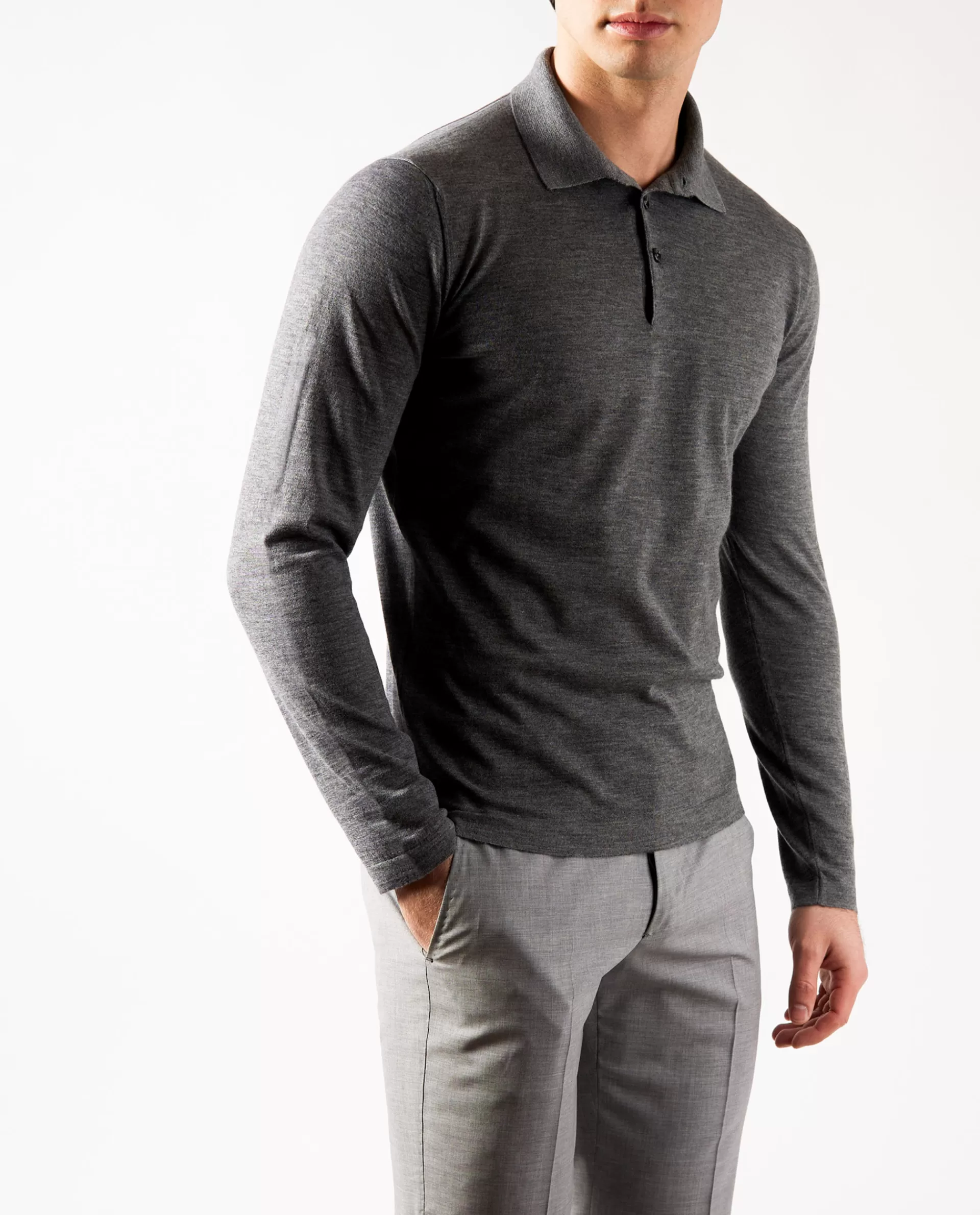Flash Sale Cashmere Polo Mannen Polo