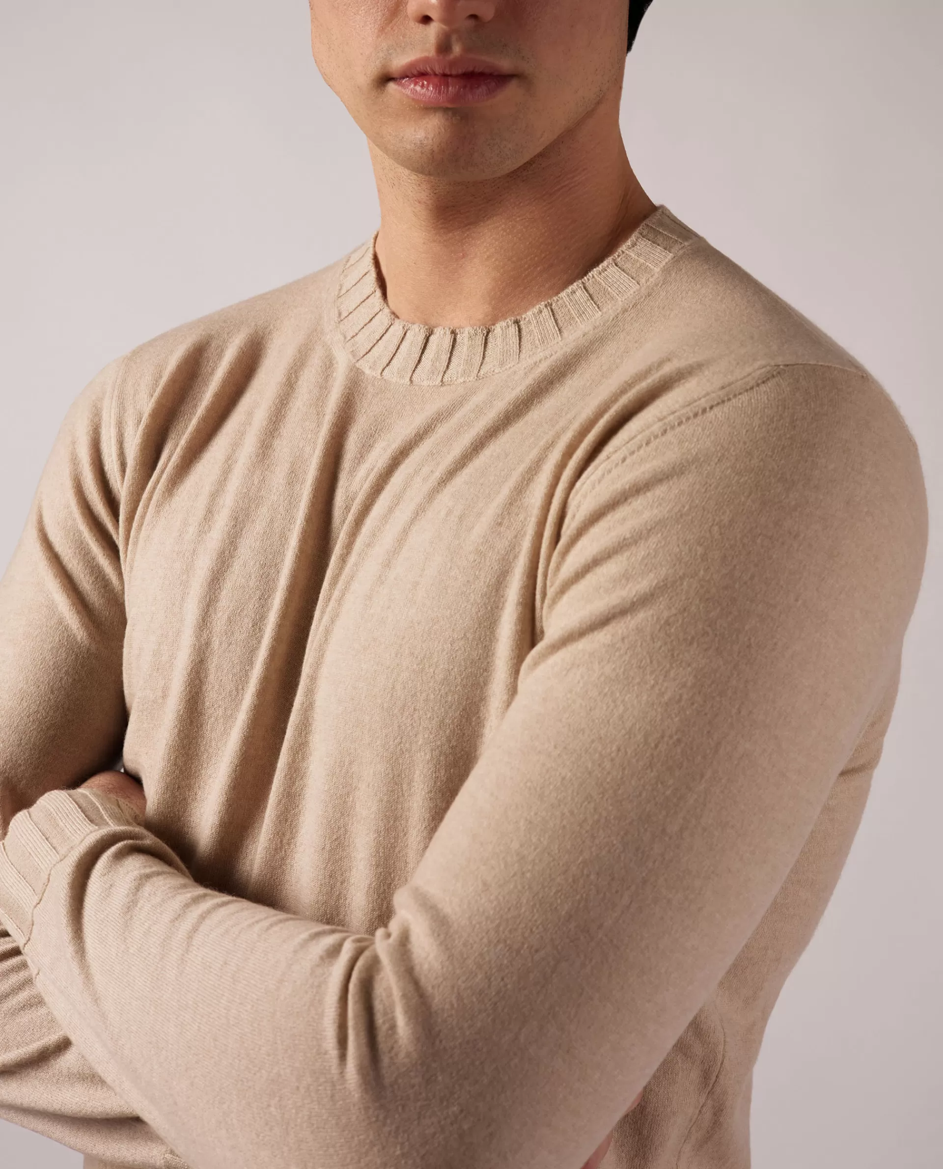 Clearance Cashmere Ronde Hals Trui Mannen Knitwear