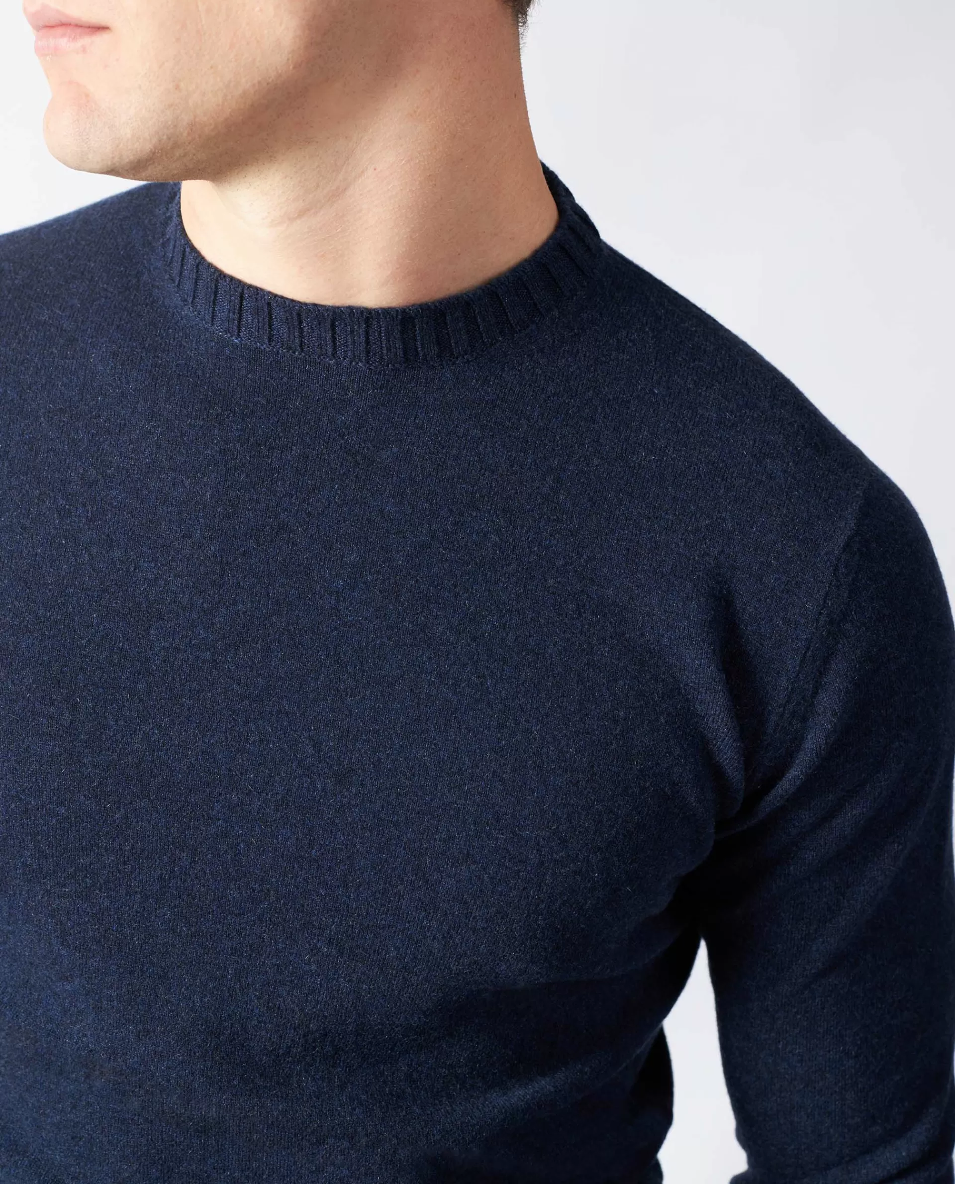Clearance Cashmere Ronde Hals Trui Mannen Knitwear