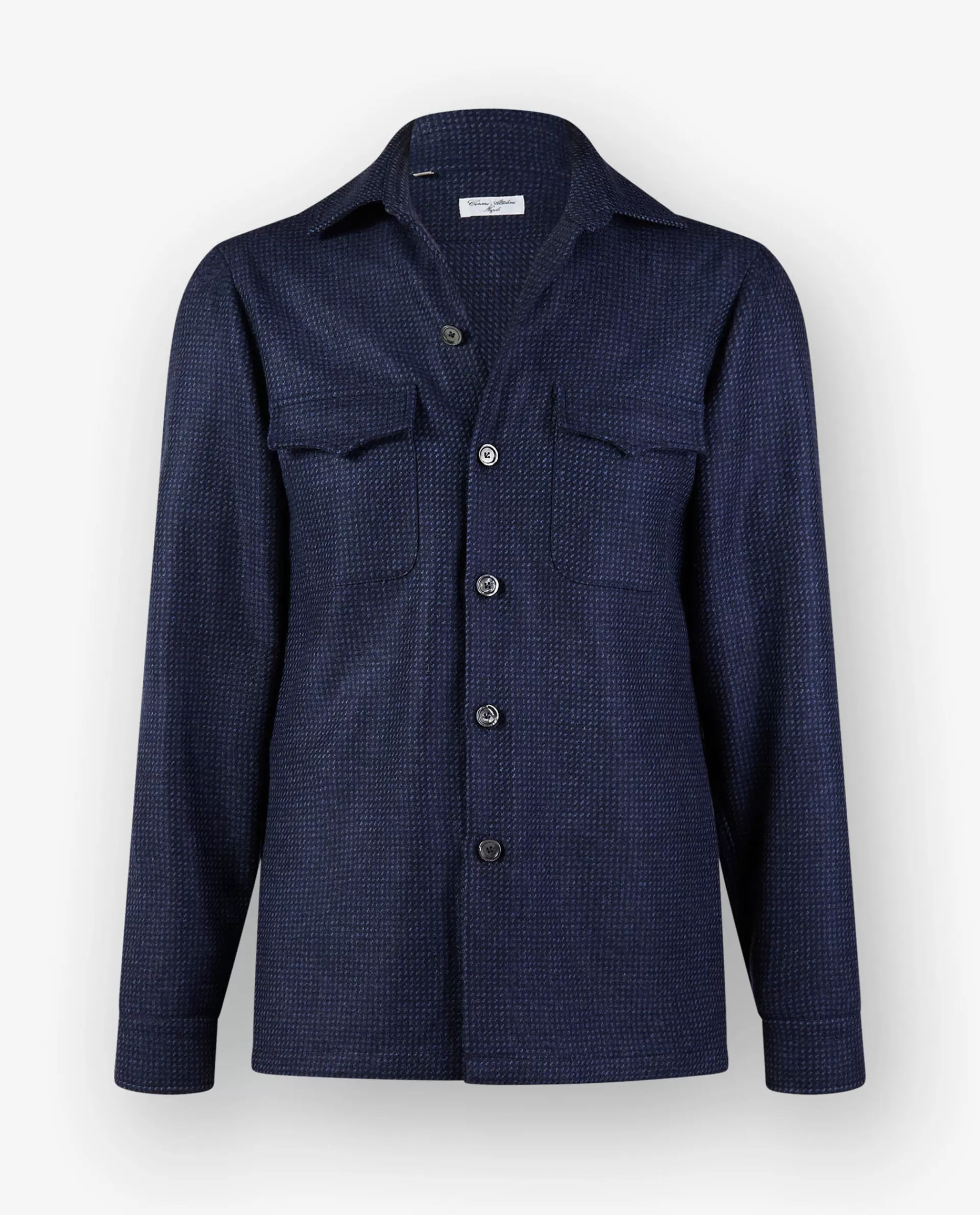 Online Cashmere Shirtjacket Mannen Jasjes