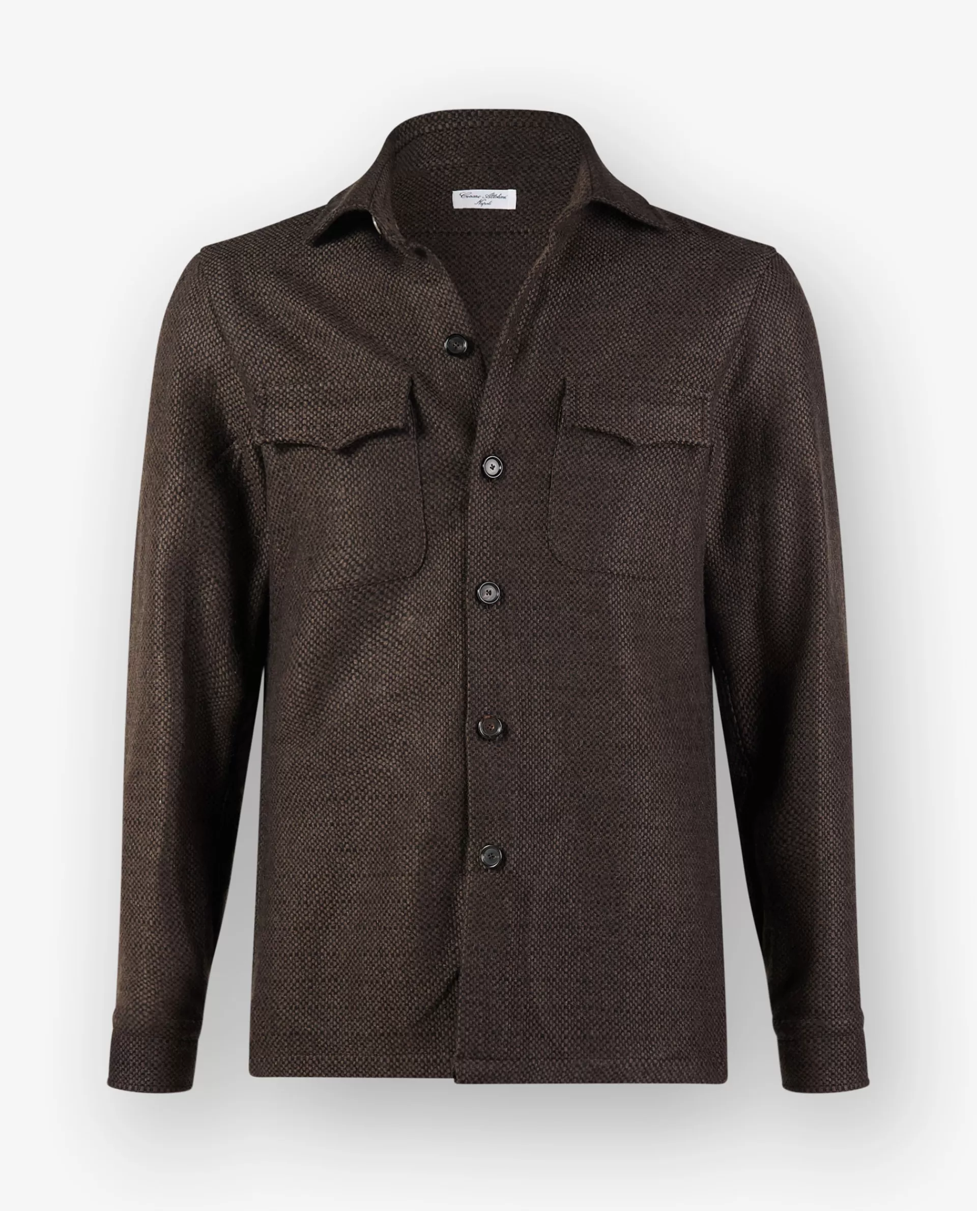 New Cashmere Shirtjacket Mannen Jasjes