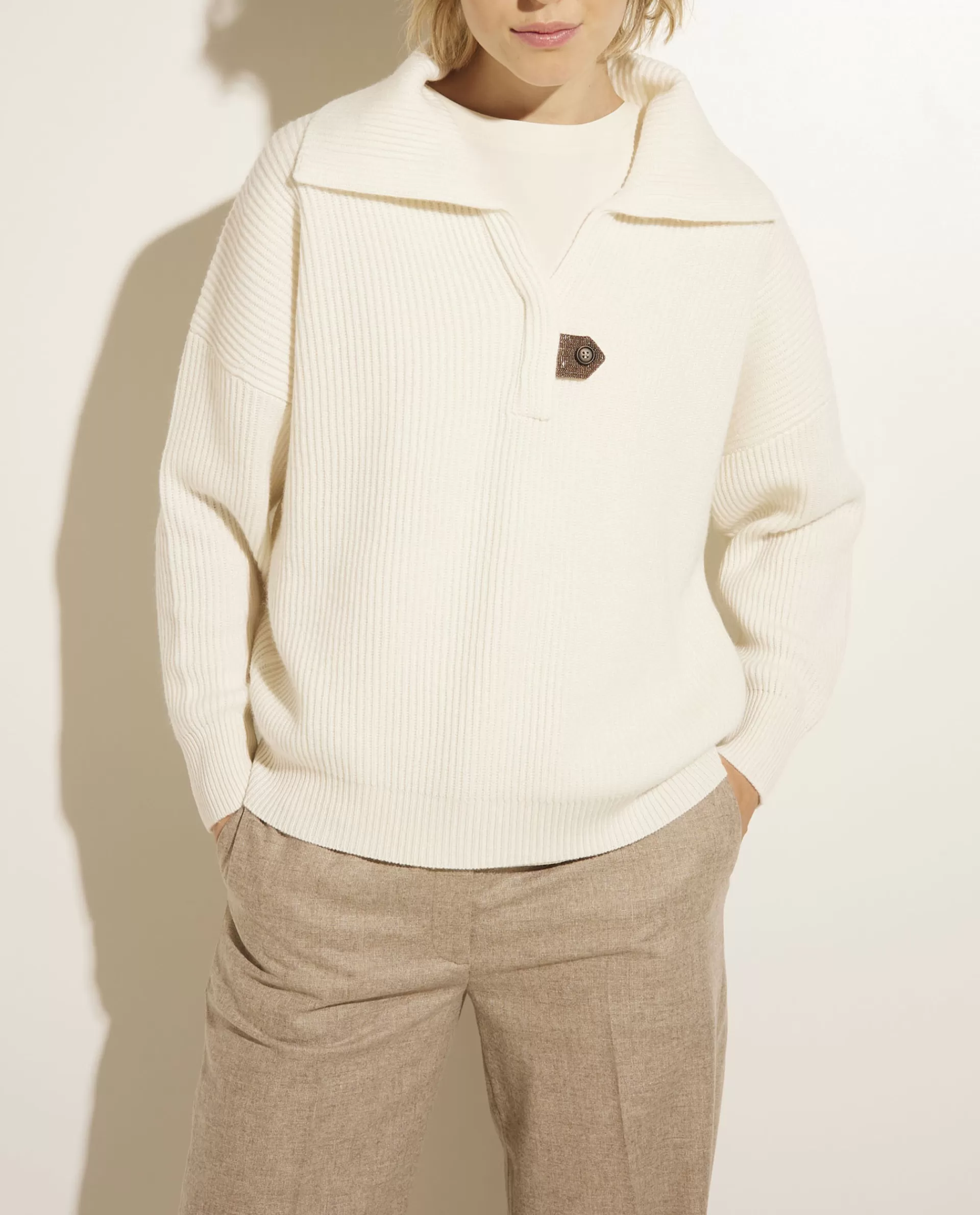 Best Sale Cashmere Trui Met V-Hals Vrouwen Knitwear