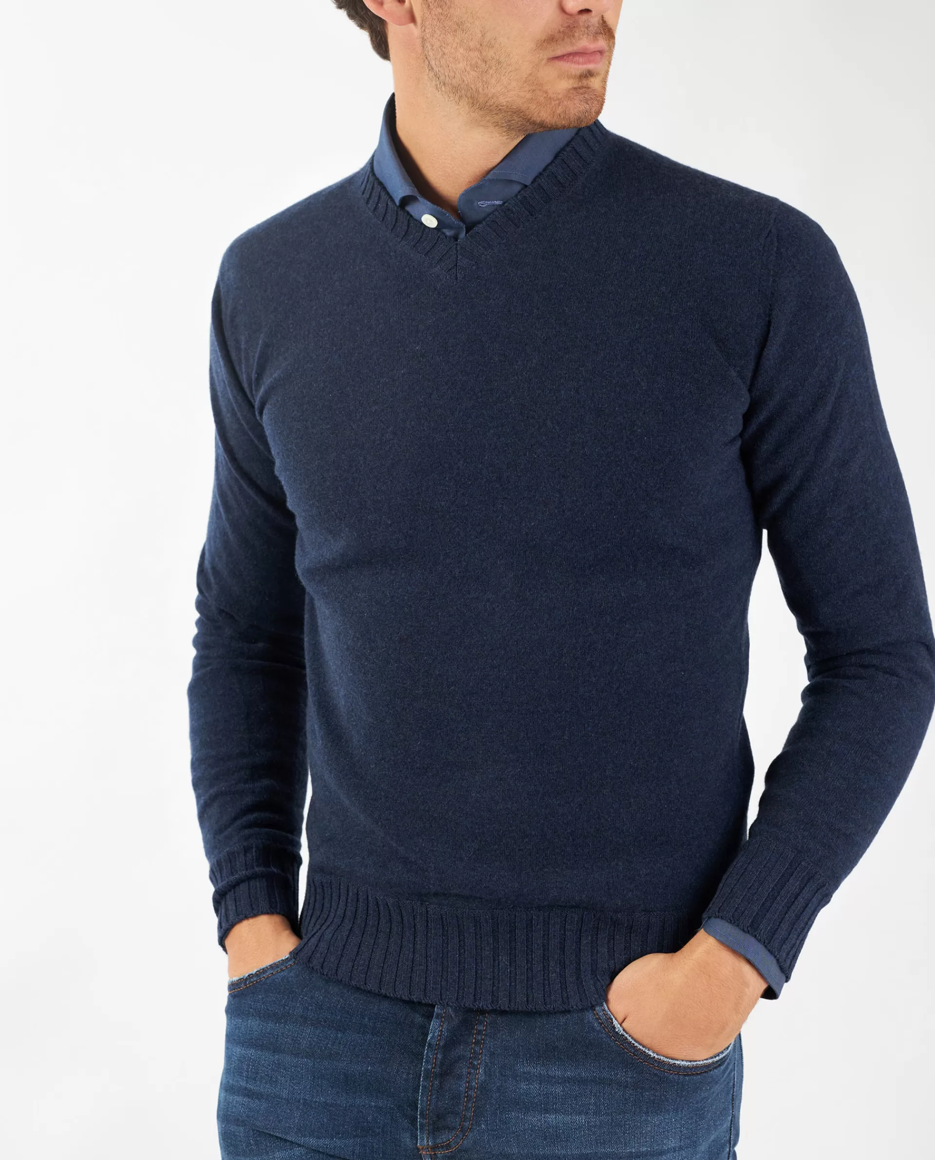 Shop Cashmere V-Hals Trui Mannen Knitwear