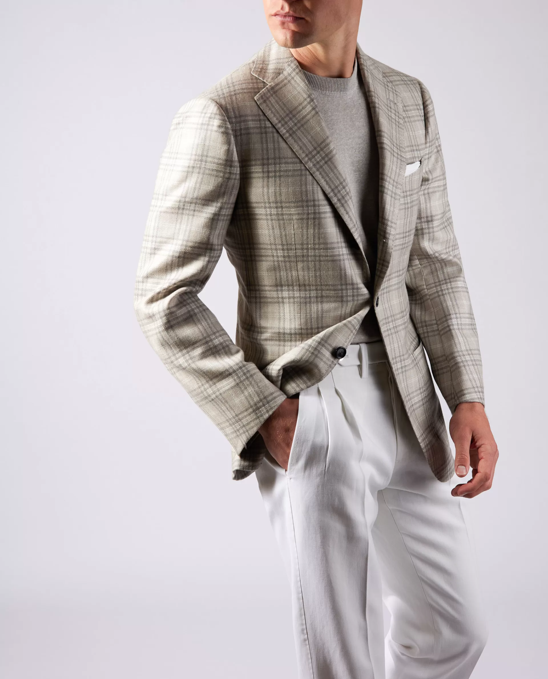 Best Sale Cashmere Zijde Jasje Mannen Jasjes