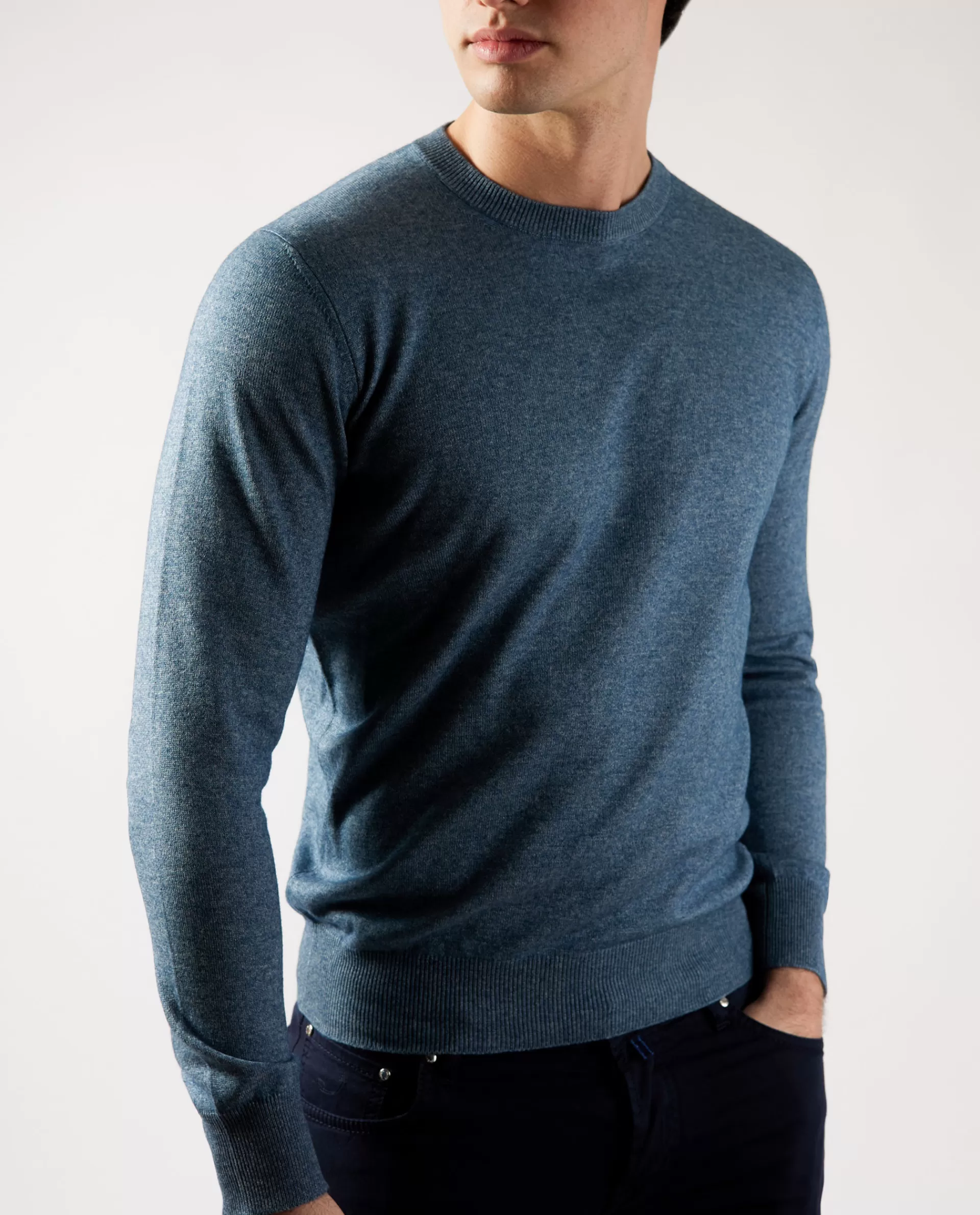 Cheap Cashmere Zijden Trui Mannen Knitwear