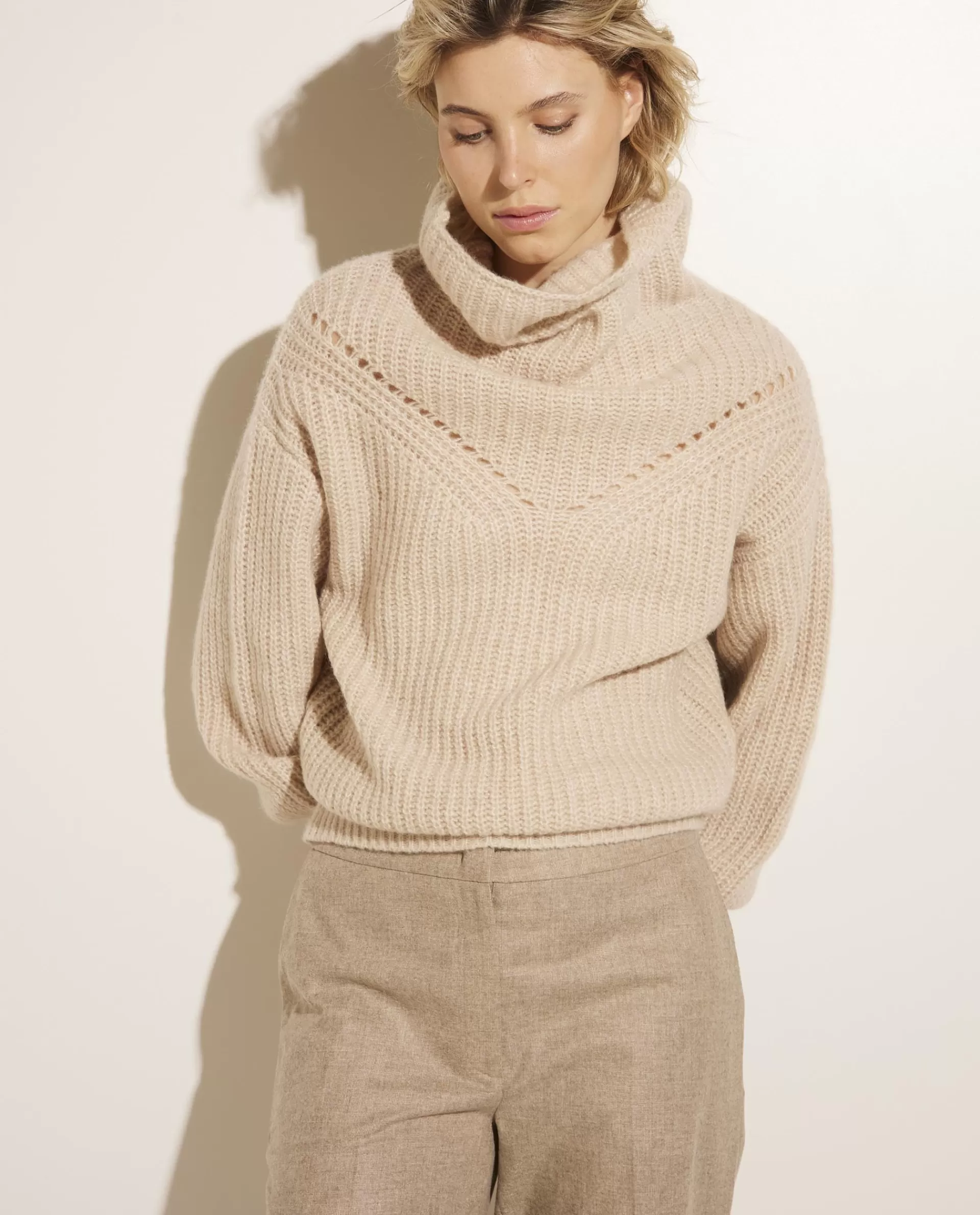 Store Cashmere-Zijden Trui Vrouwen Knitwear