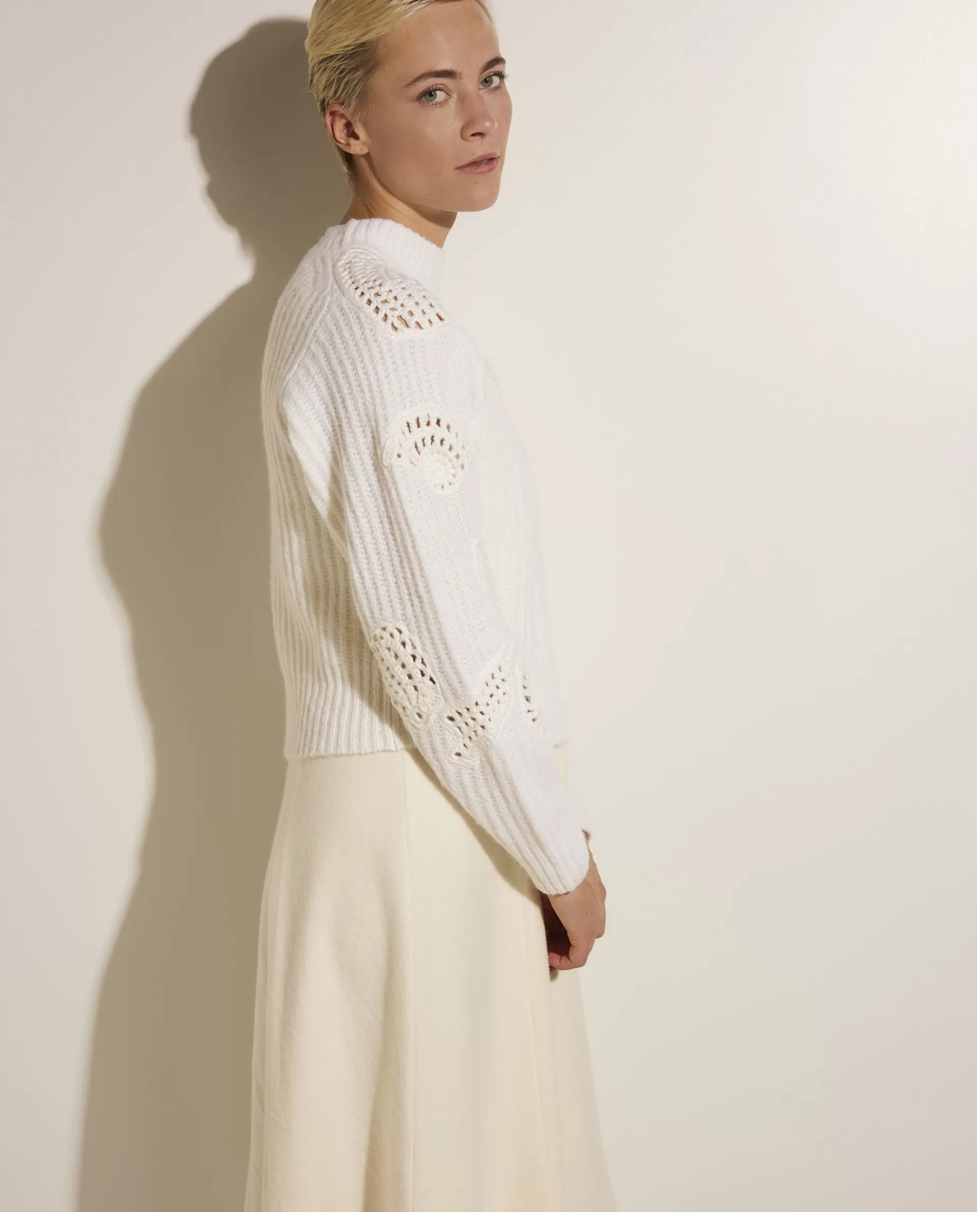 Flash Sale Crochet Sweater Vrouwen Knitwear