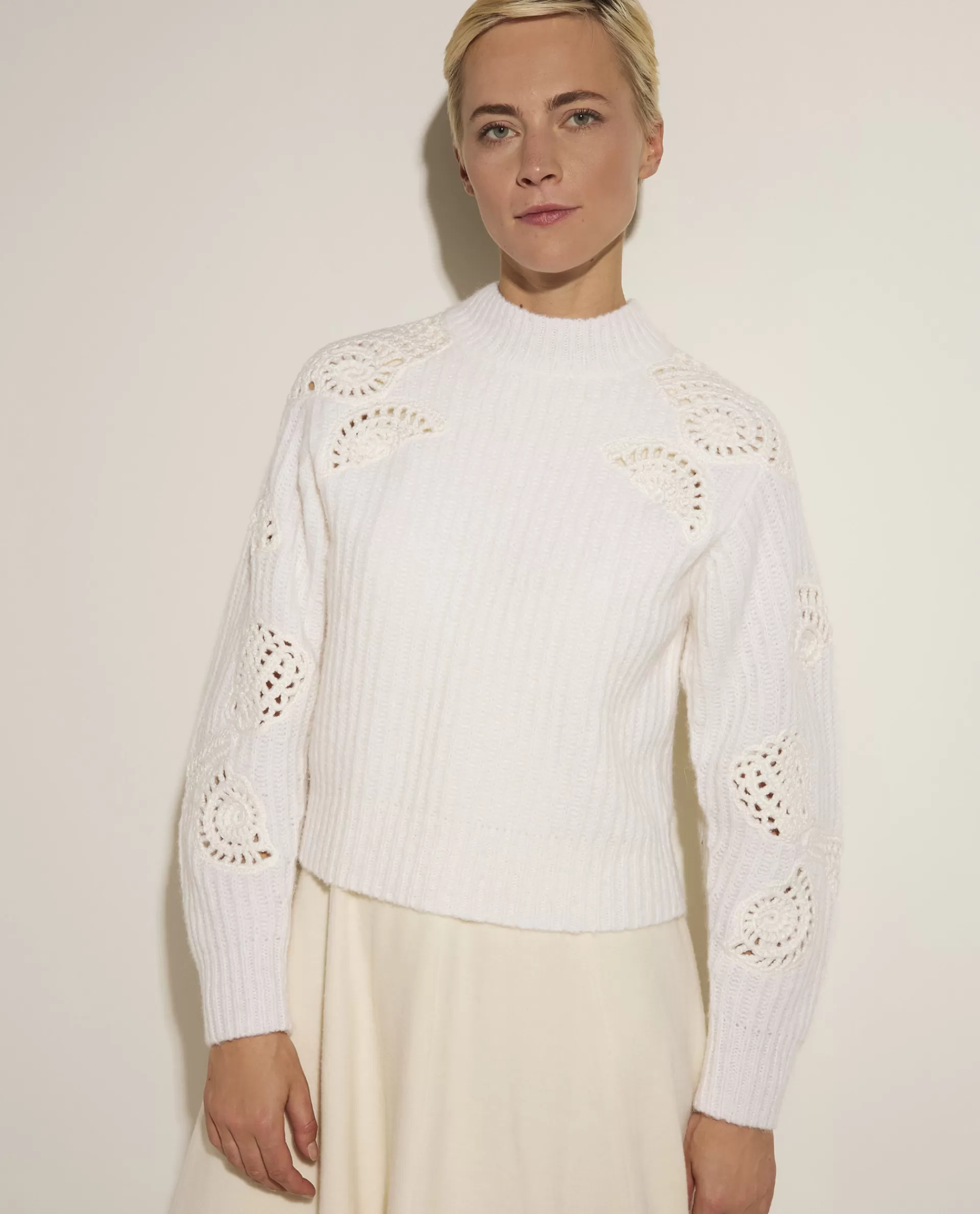 Flash Sale Crochet Sweater Vrouwen Knitwear