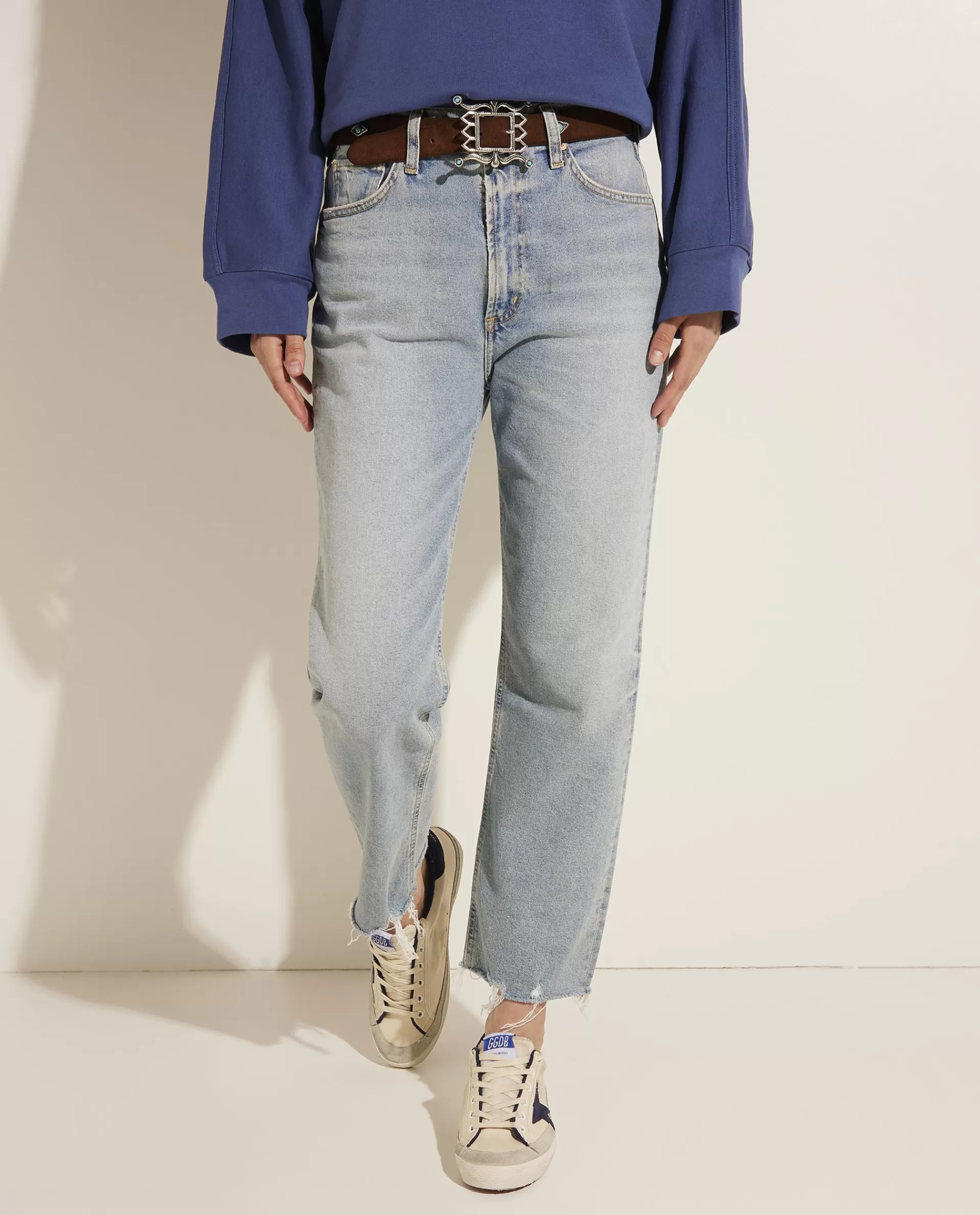 Hot Daphne High Rise Jeans Vrouwen Broeken