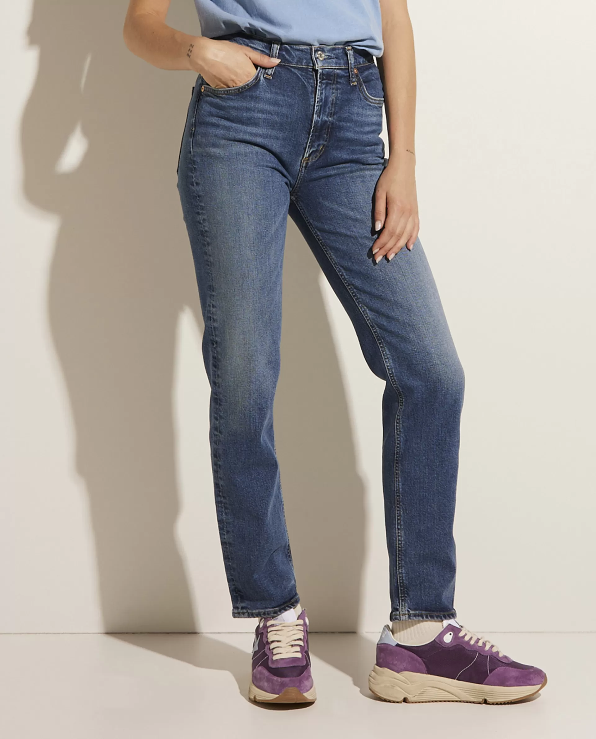 Fashion Daphne High Rise Jeans Vrouwen Broeken