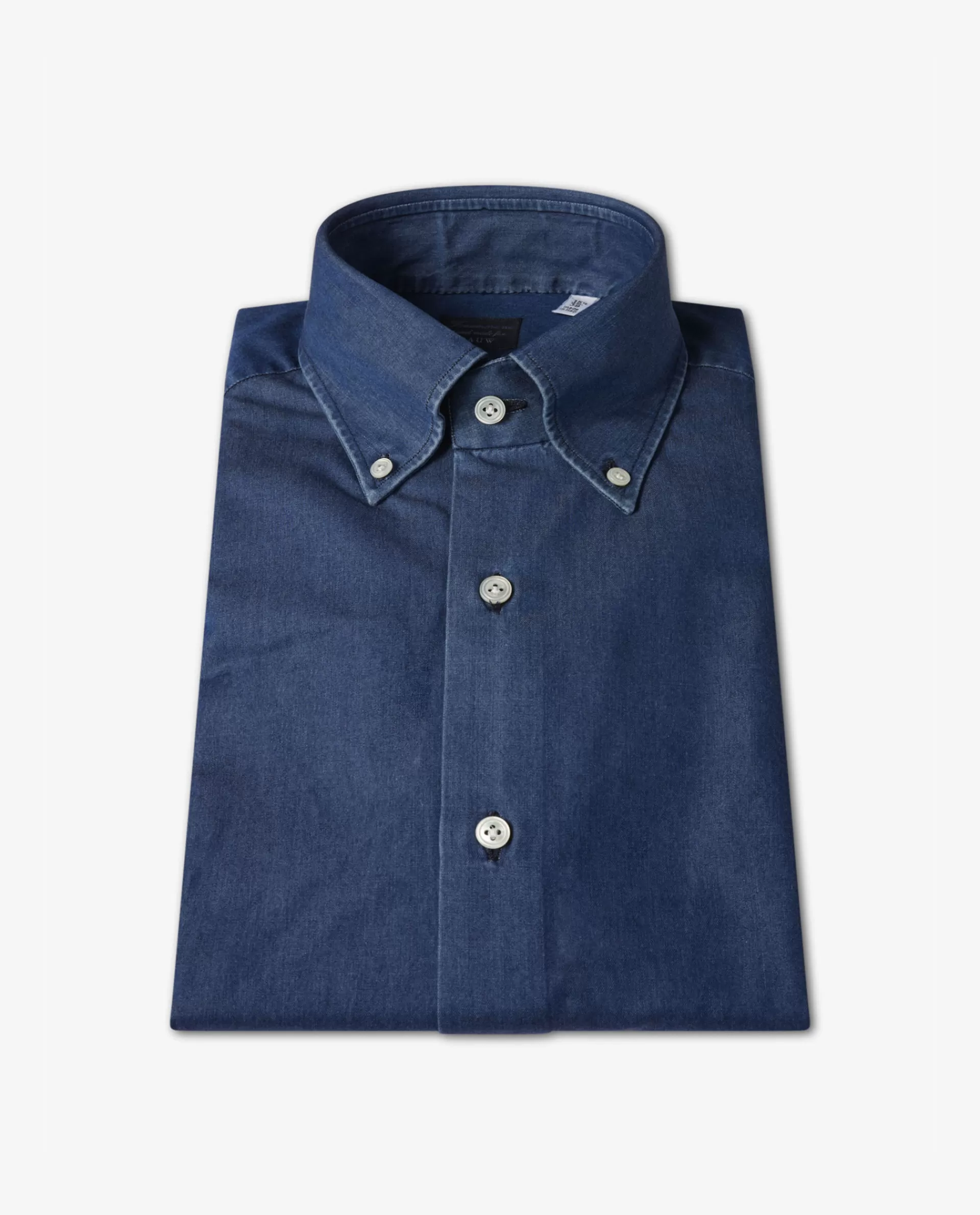 Outlet Denim Button-Down Shirt Mannen Shirts