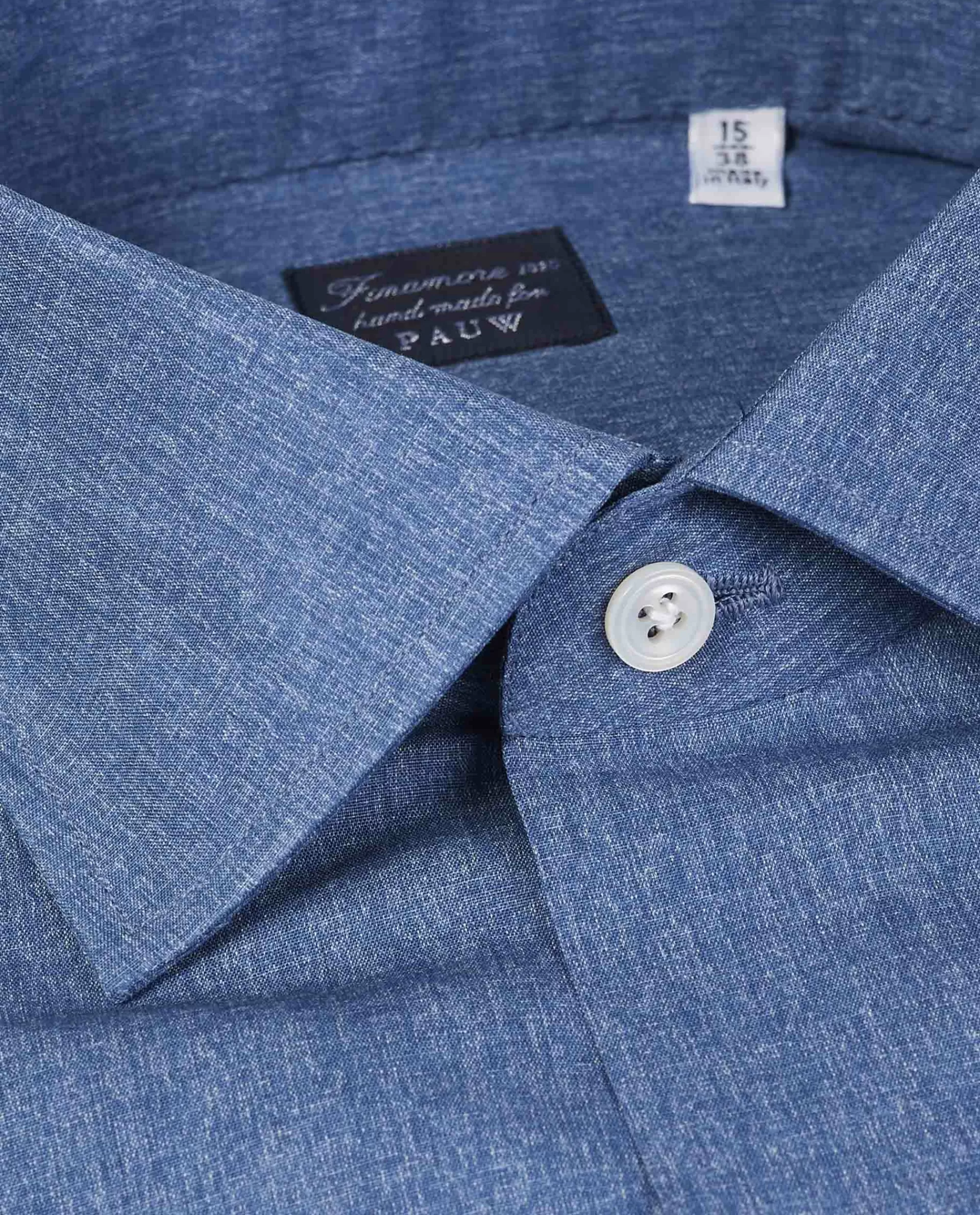 Cheap Denim-Look Shirt Mannen Shirts