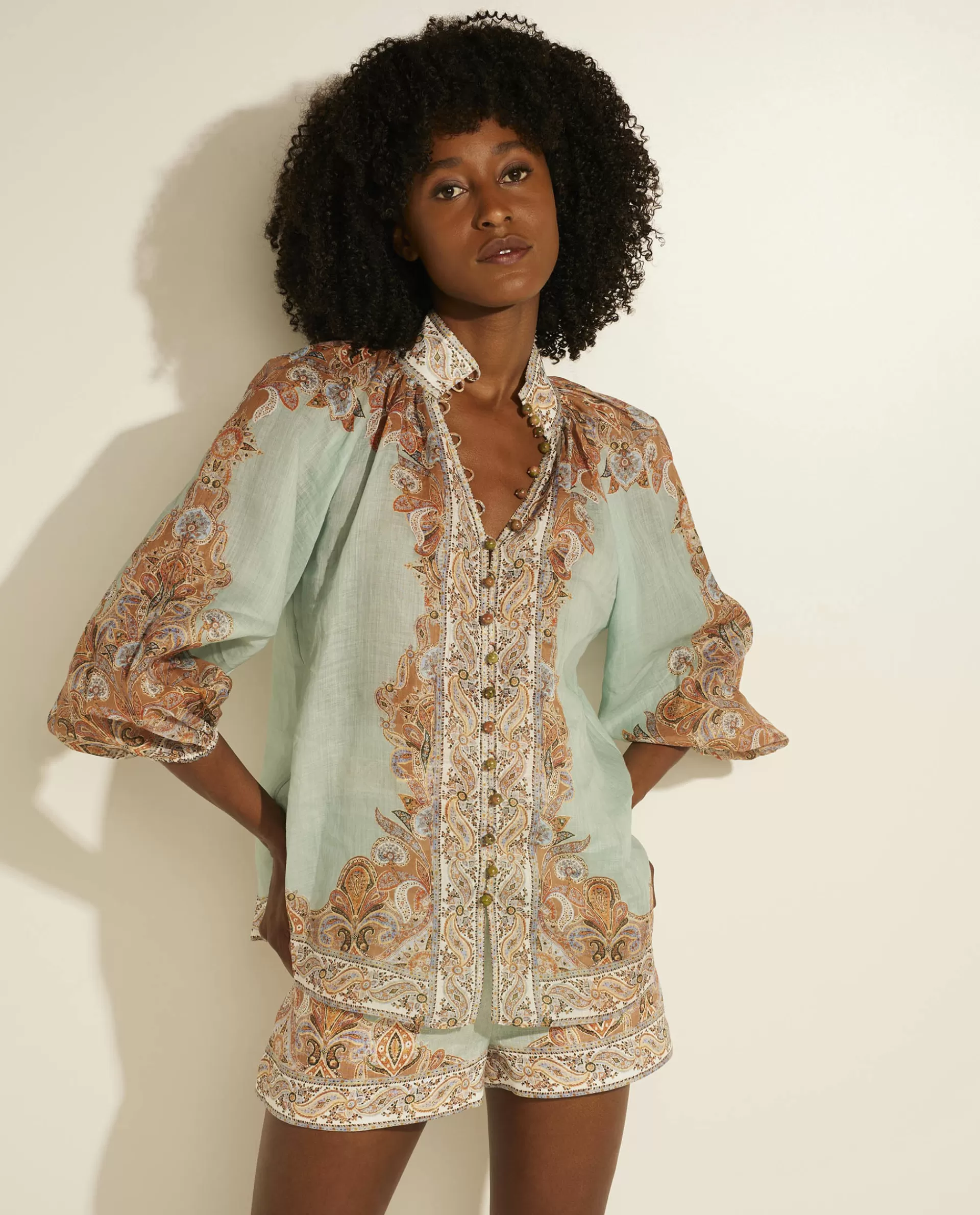 Cheap Devi Billow Blouse Vrouwen Blouses