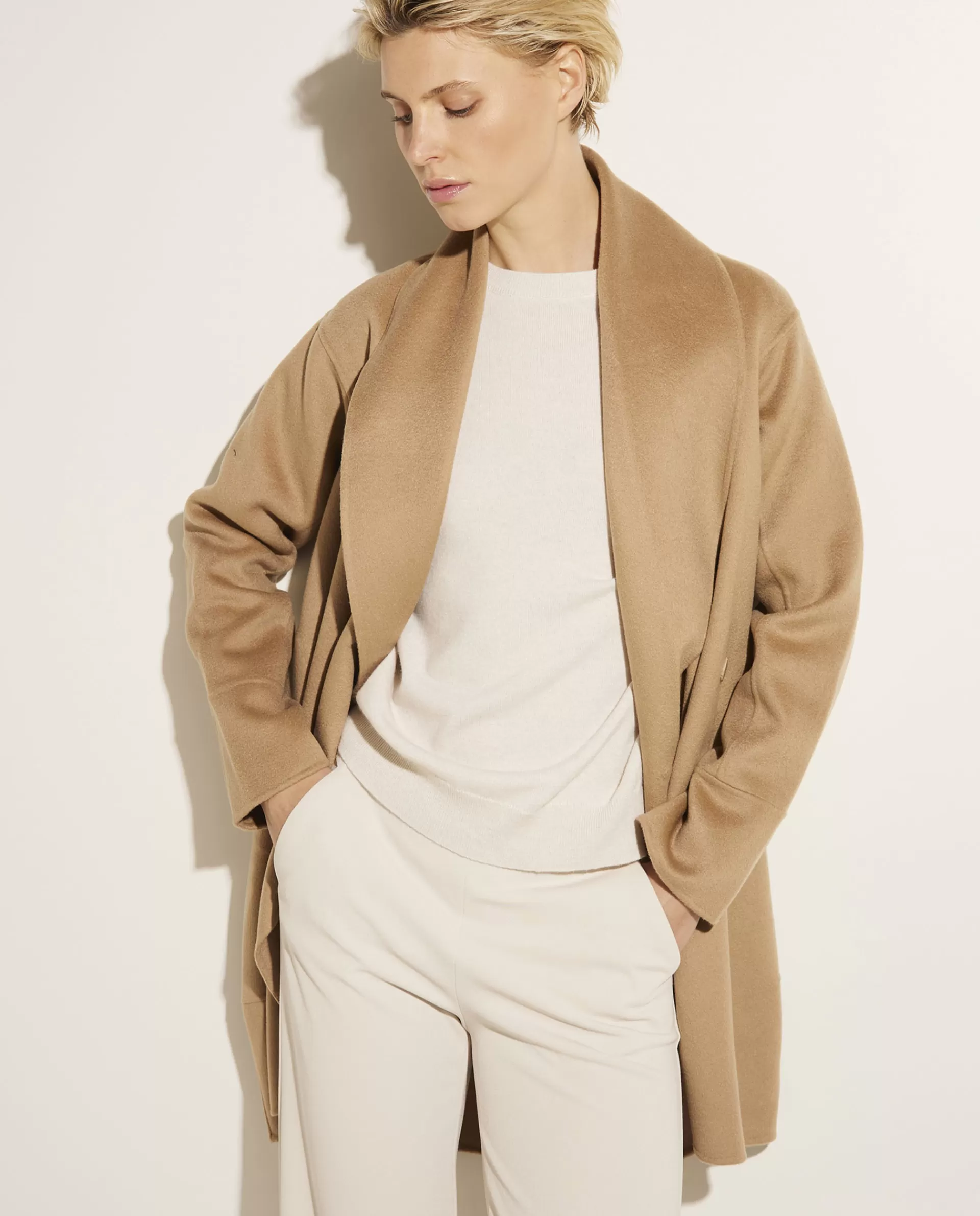 Fashion Double Face Cashmere Jas Vrouwen Jassen
