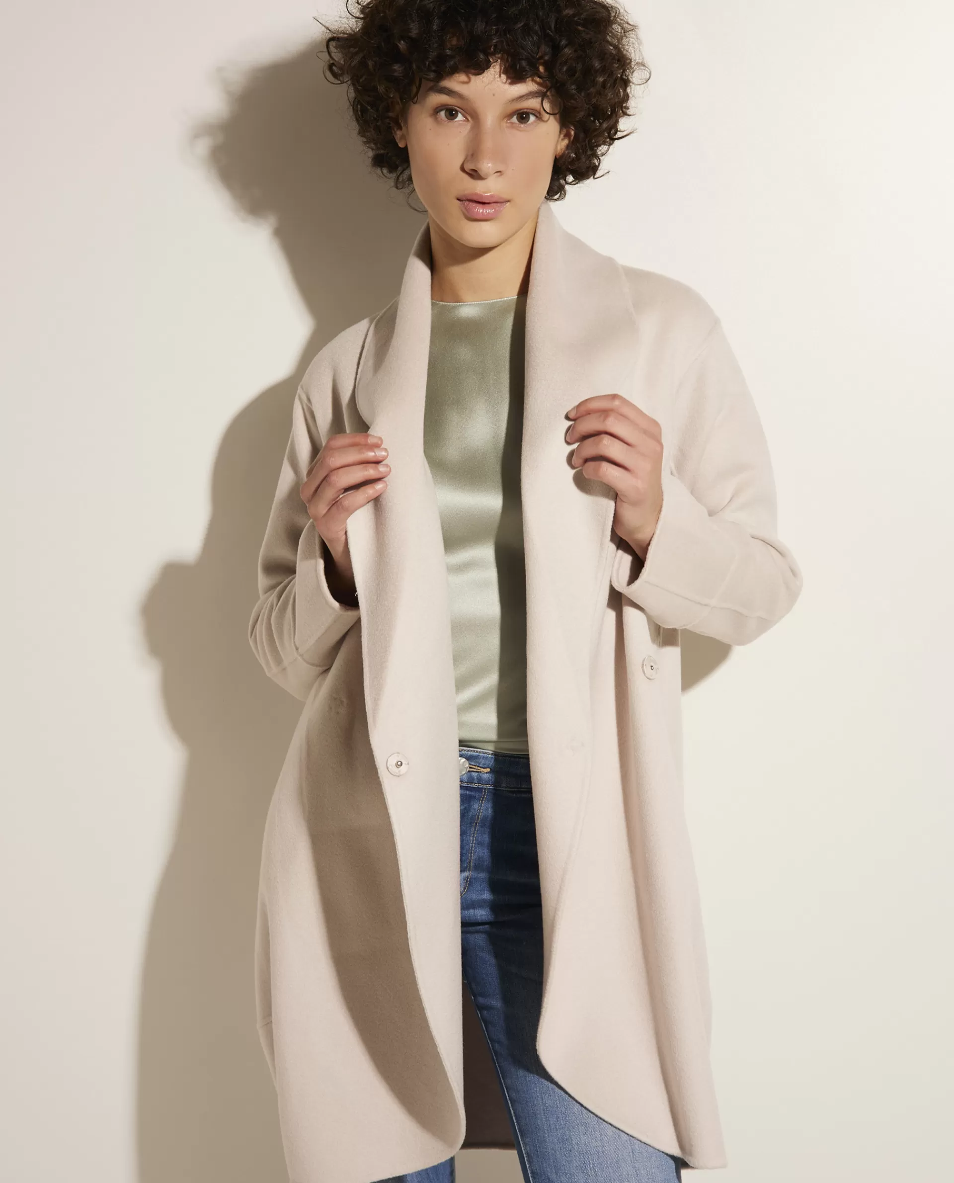 Outlet Double Face Cashmere Jas Vrouwen Jassen