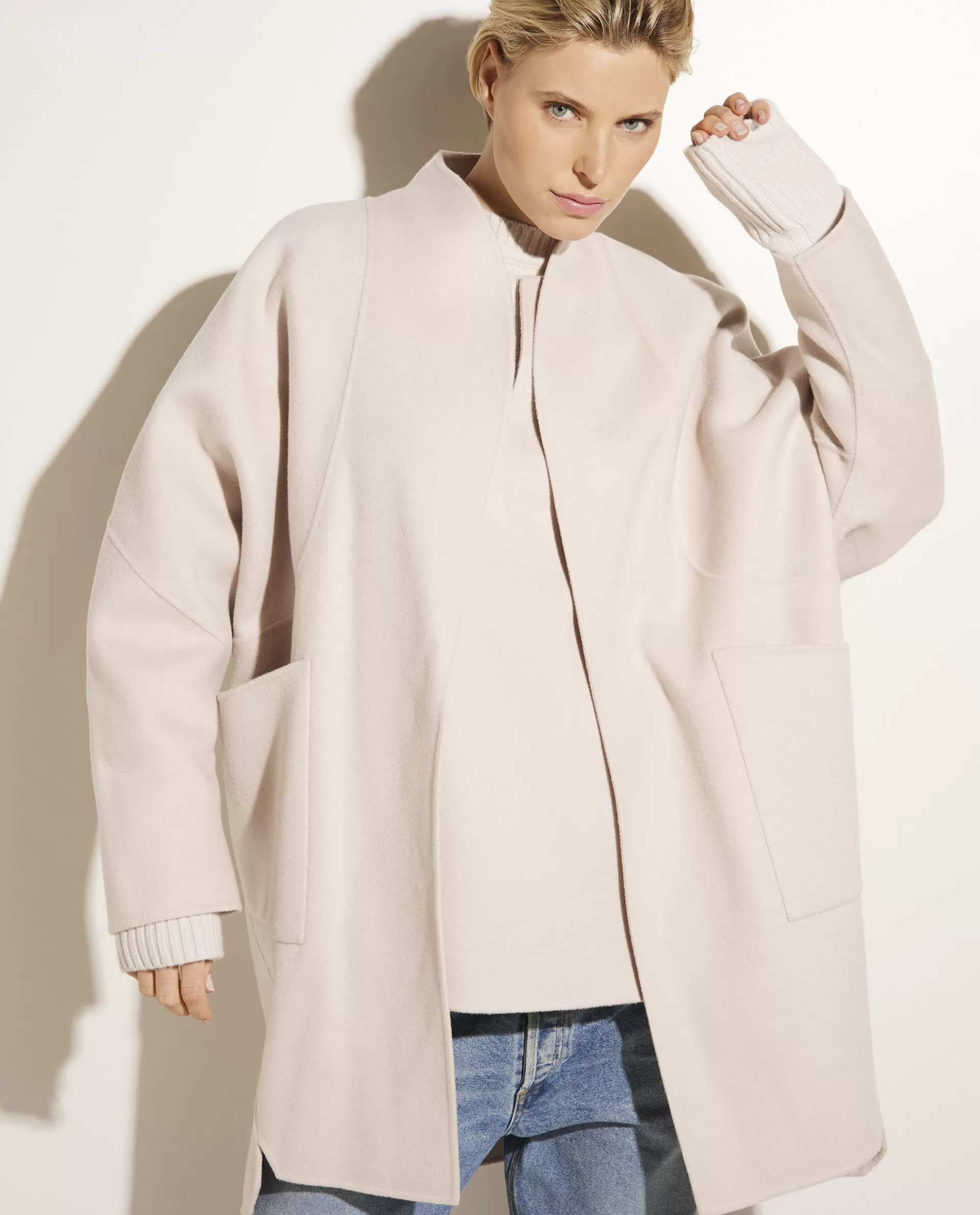 New Double Face Cashmere Jas Vrouwen Jassen