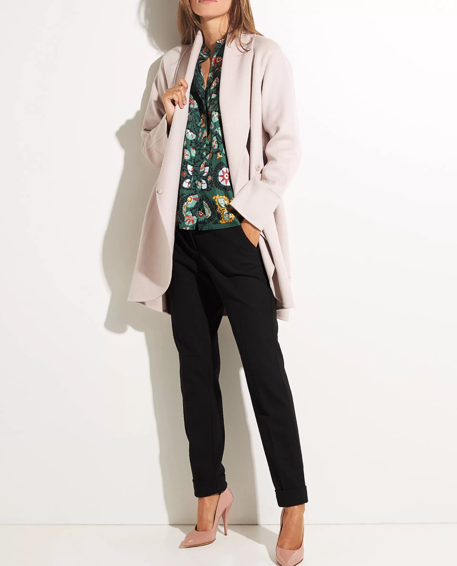 Discount Double Face Cashmere Jas Vrouwen Jassen