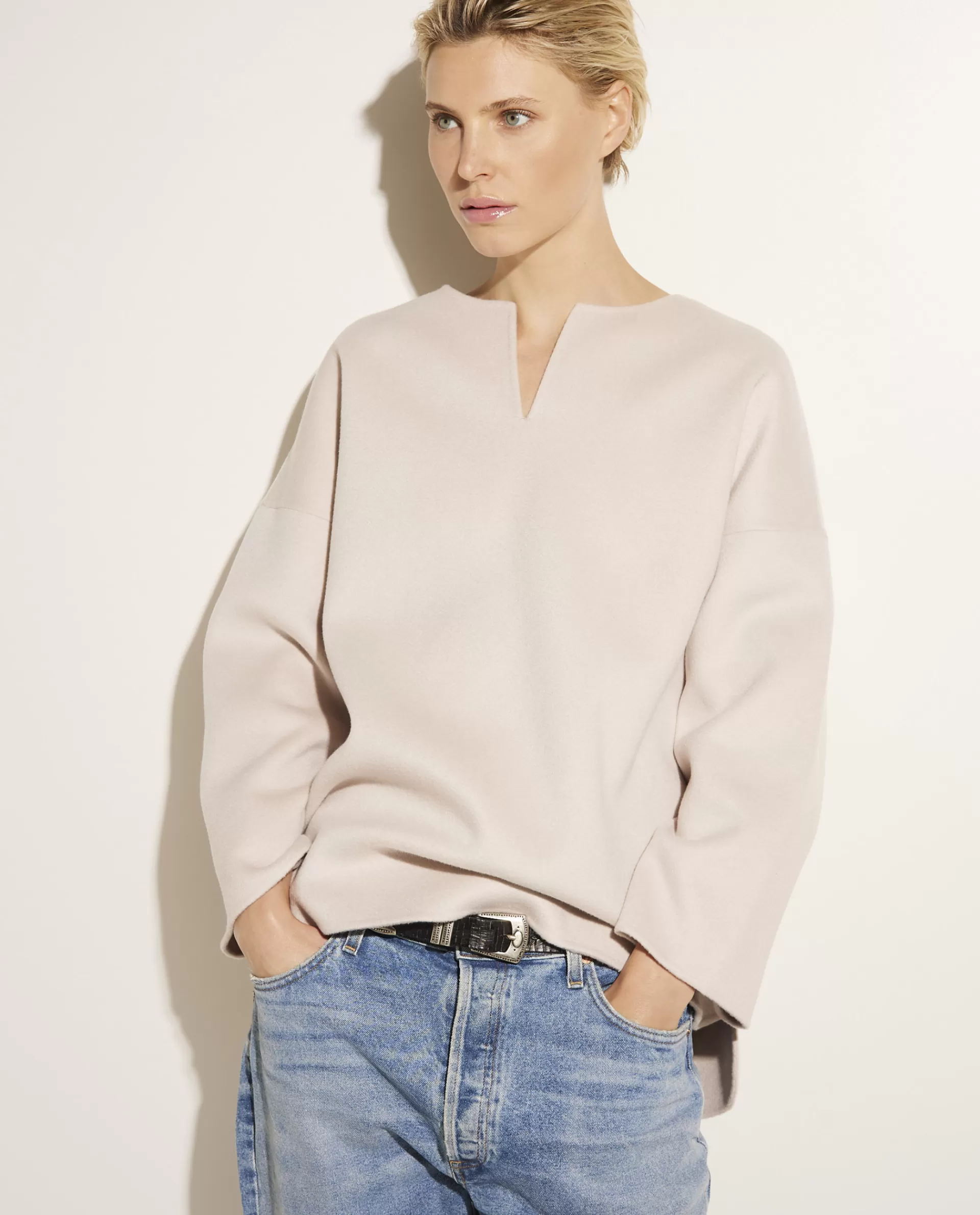 Store Double Face Cashmere Trui Vrouwen Tops