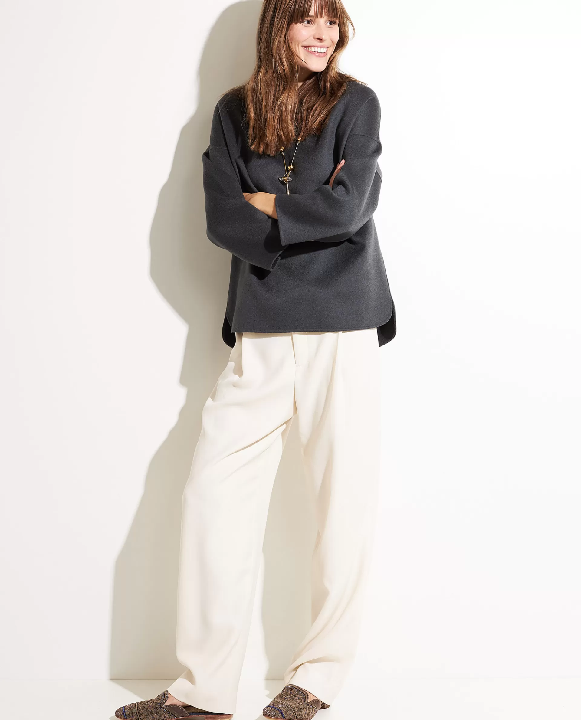 Best Sale Double Face Cashmere Trui Vrouwen Tops