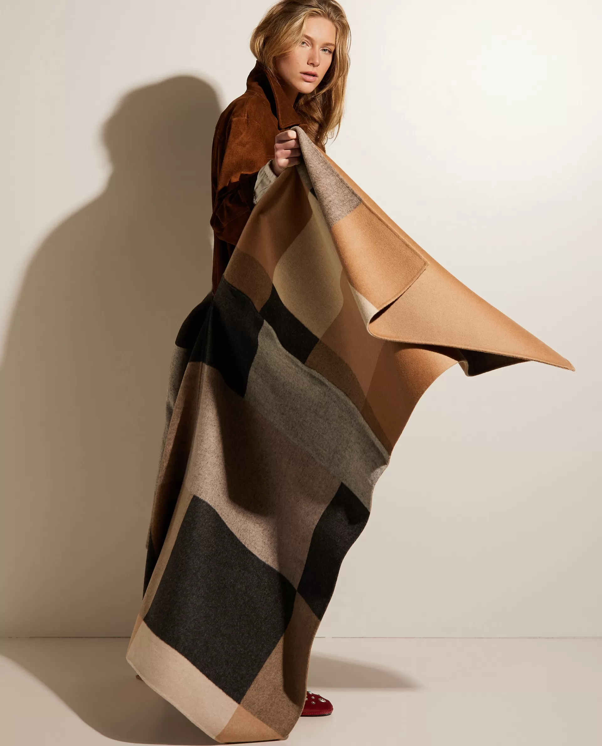Online Double Face Poncho Vrouwen Jassen