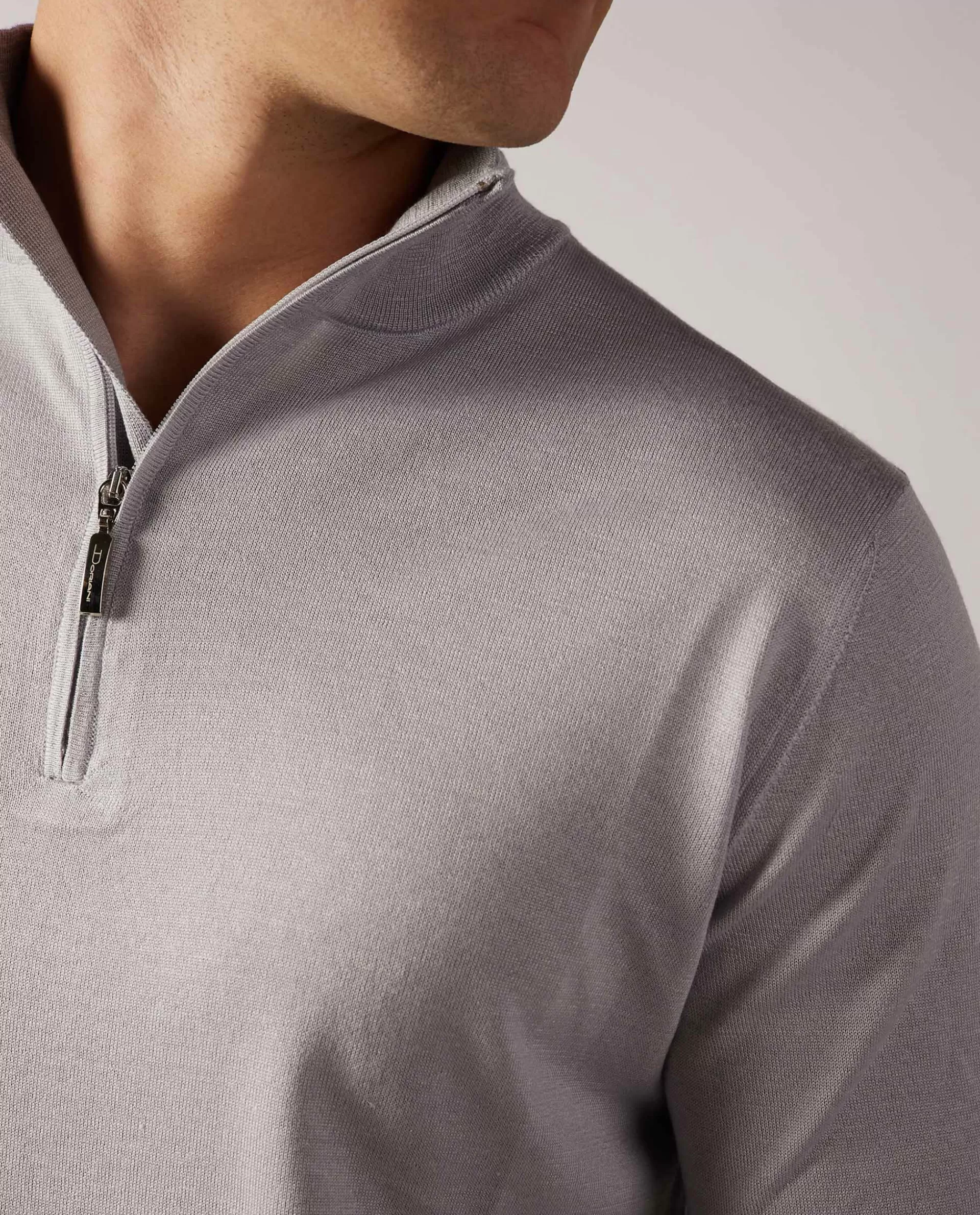Discount Dunne Trui Met Rits Mannen Knitwear