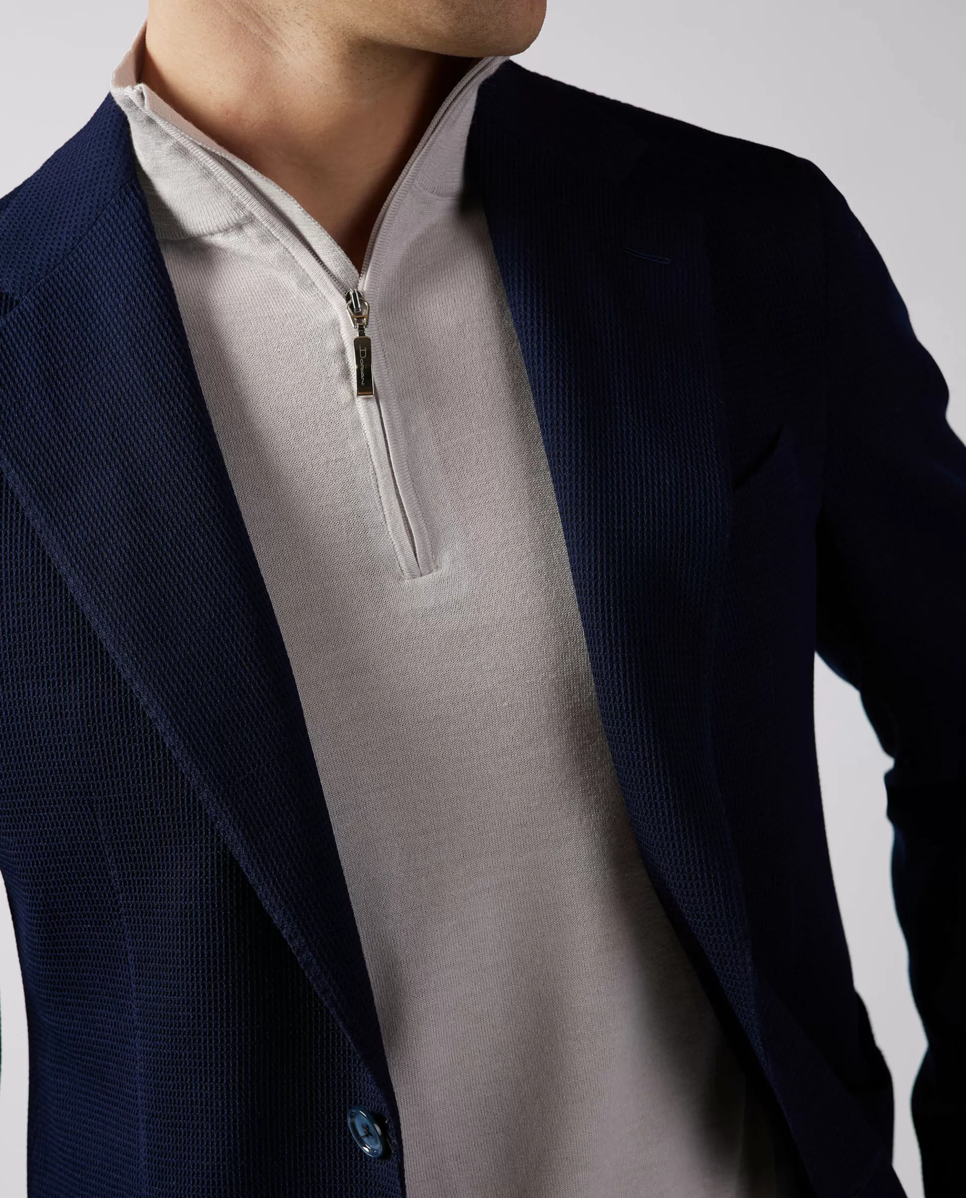 Best Sale Dunne Trui Met Rits Mannen Knitwear