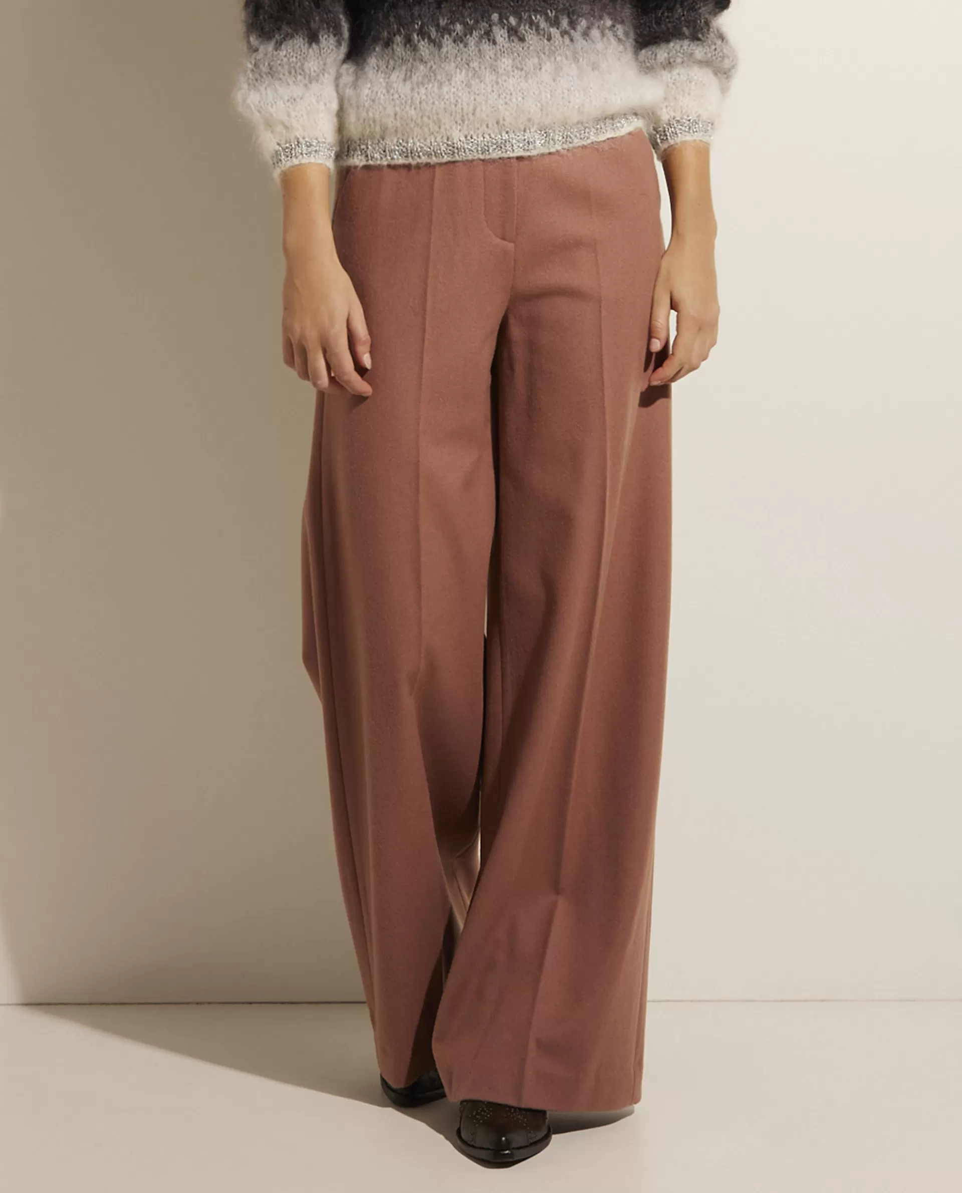 Cheap Flanellen Flared Broek Vrouwen Broeken
