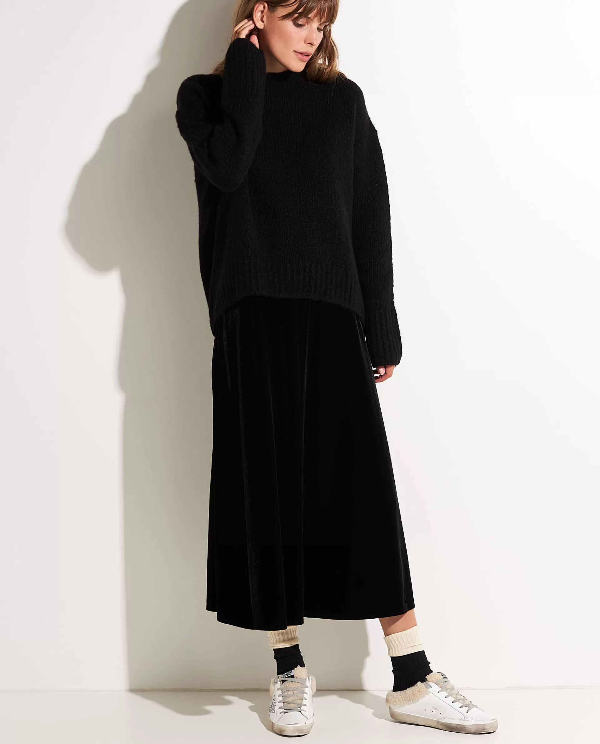 Outlet Fluwelen Midi Rok Vrouwen Rokken