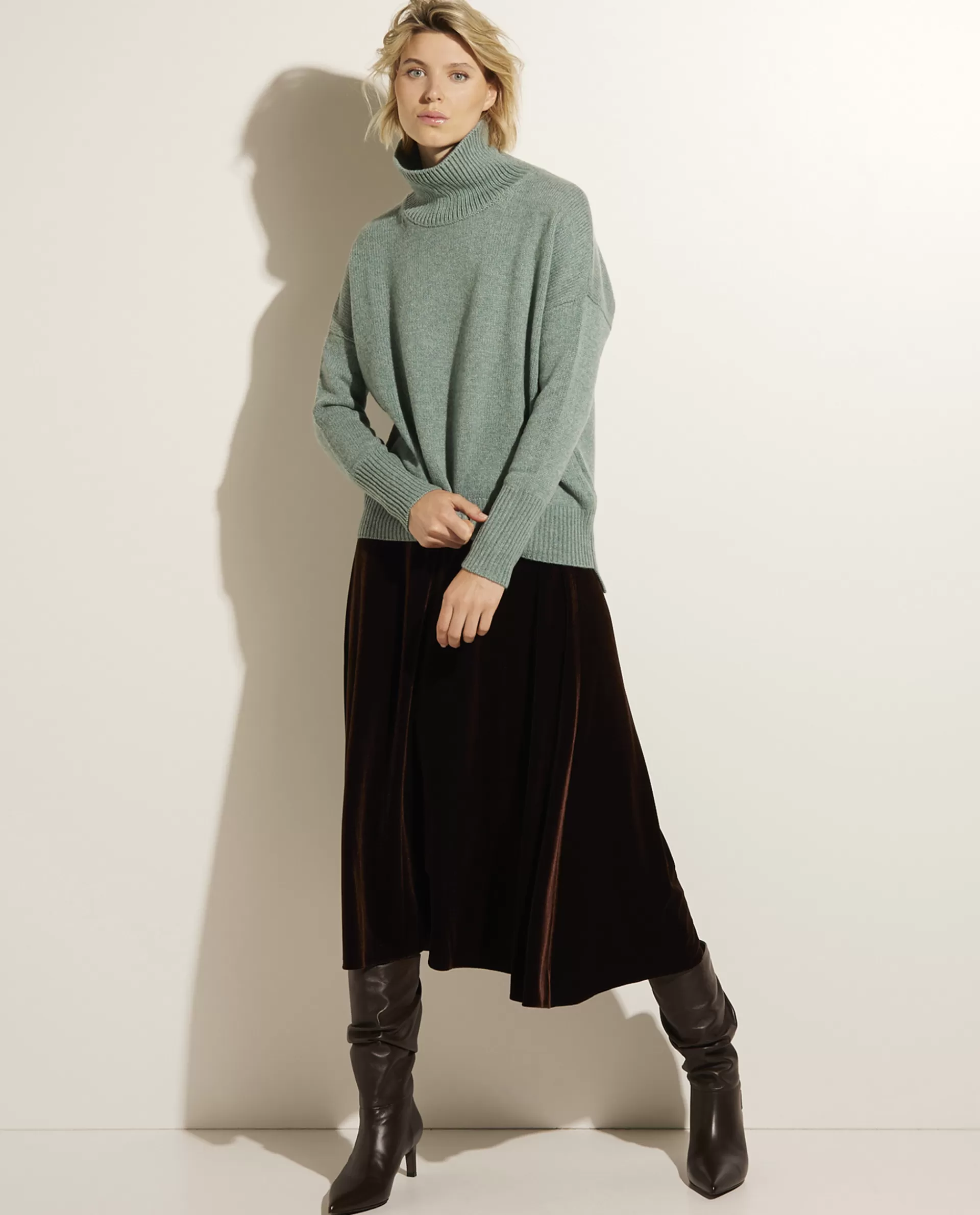 Fashion Fluwelen Midi Rok Vrouwen Rokken