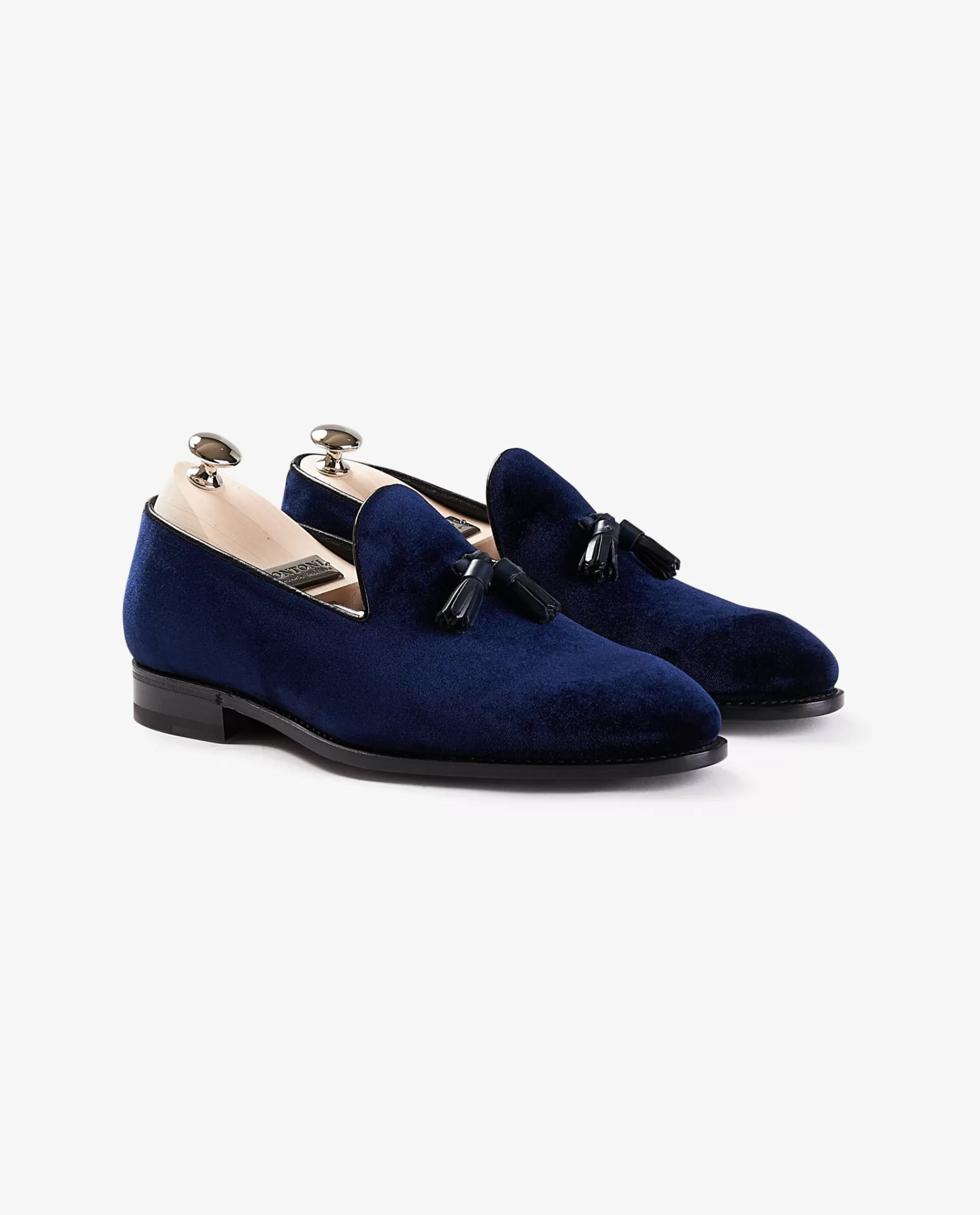 Outlet Fluwelen Tassel Loafers Mannen Schoenen