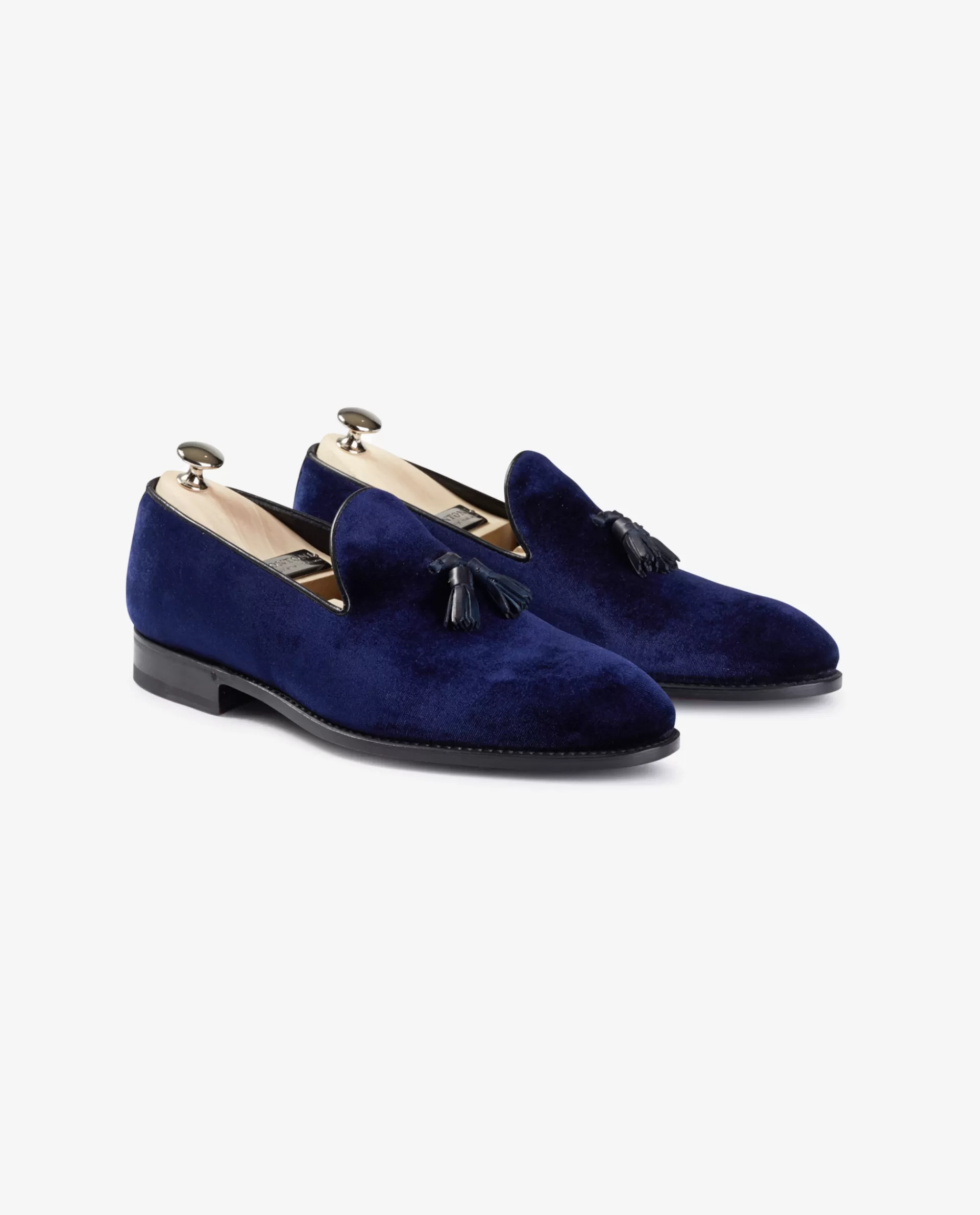 Outlet Fluwelen Tassel Loafers Mannen Schoenen