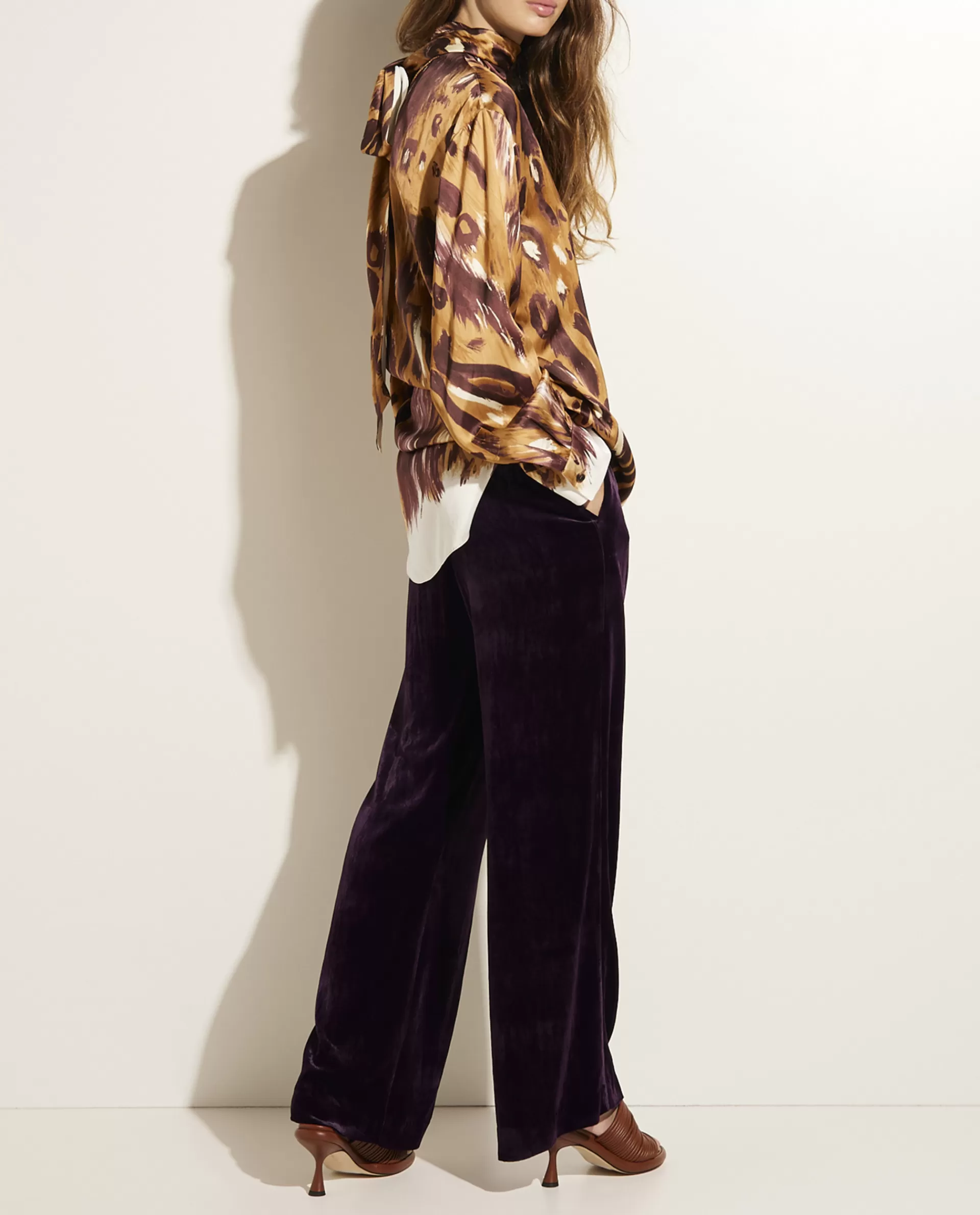 Sale Fluwelen Wijde Broek Vrouwen Broeken